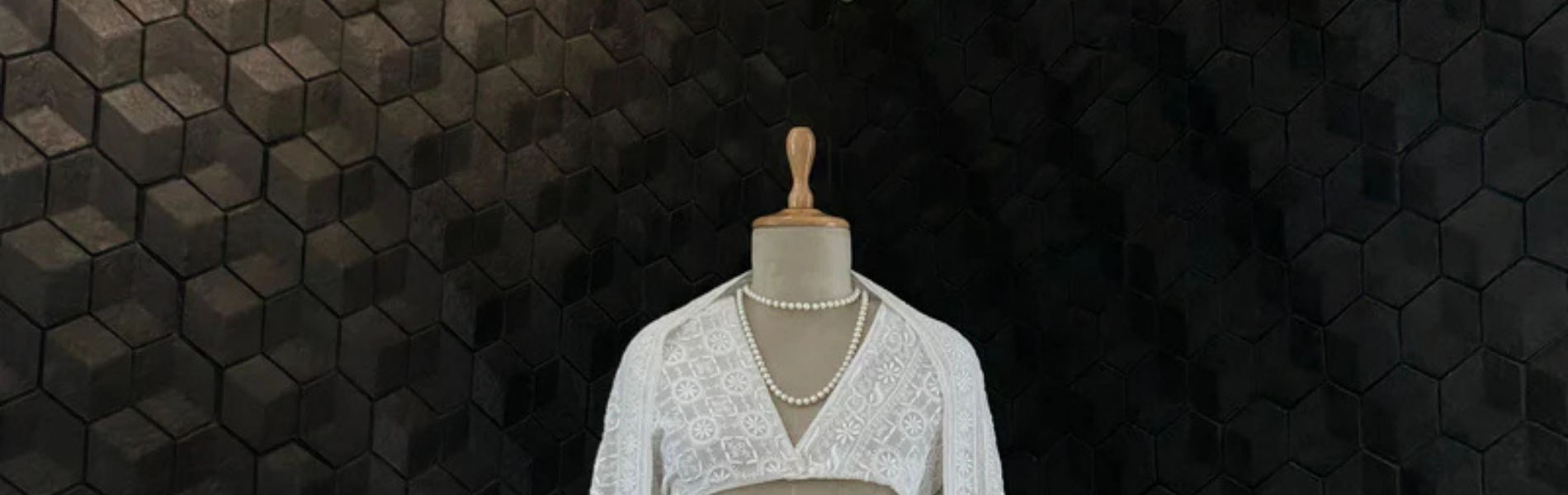 Chikankari Lehenga: Discover Authentic Lucknowi Artistry Online by Dhaaga