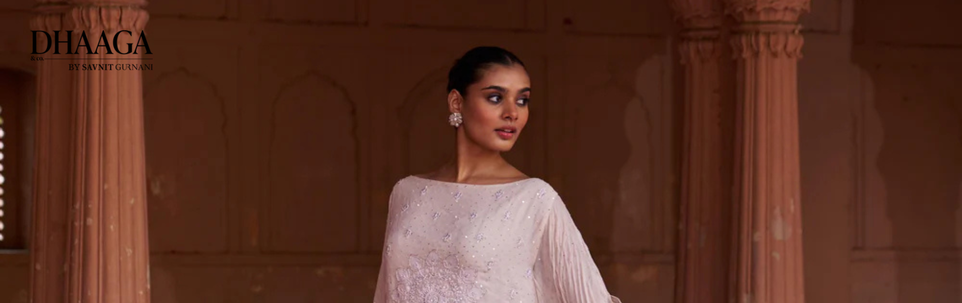 Dhaaga & Co: Weaving Tradition of Tissue Chikankari Suits and Tissue Lehenga Skirt