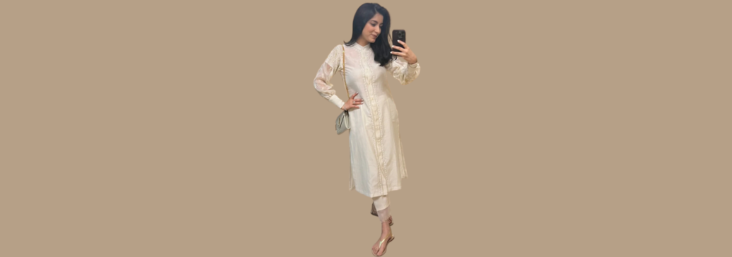 Chikankari organza shirts