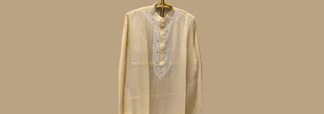 Enhance Your Look with Dhaaga's Chikankari Kurta Set For Your Special Occasion chikankari kurta set