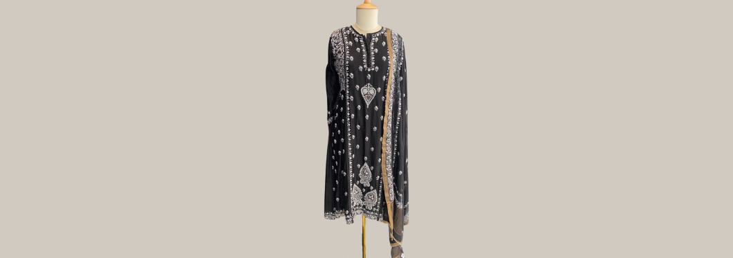 mul chanderi chikankari