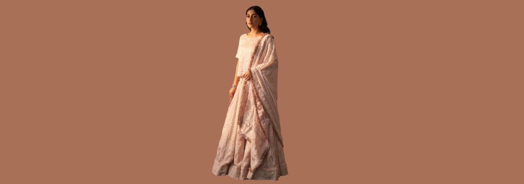 chikankari lehenga