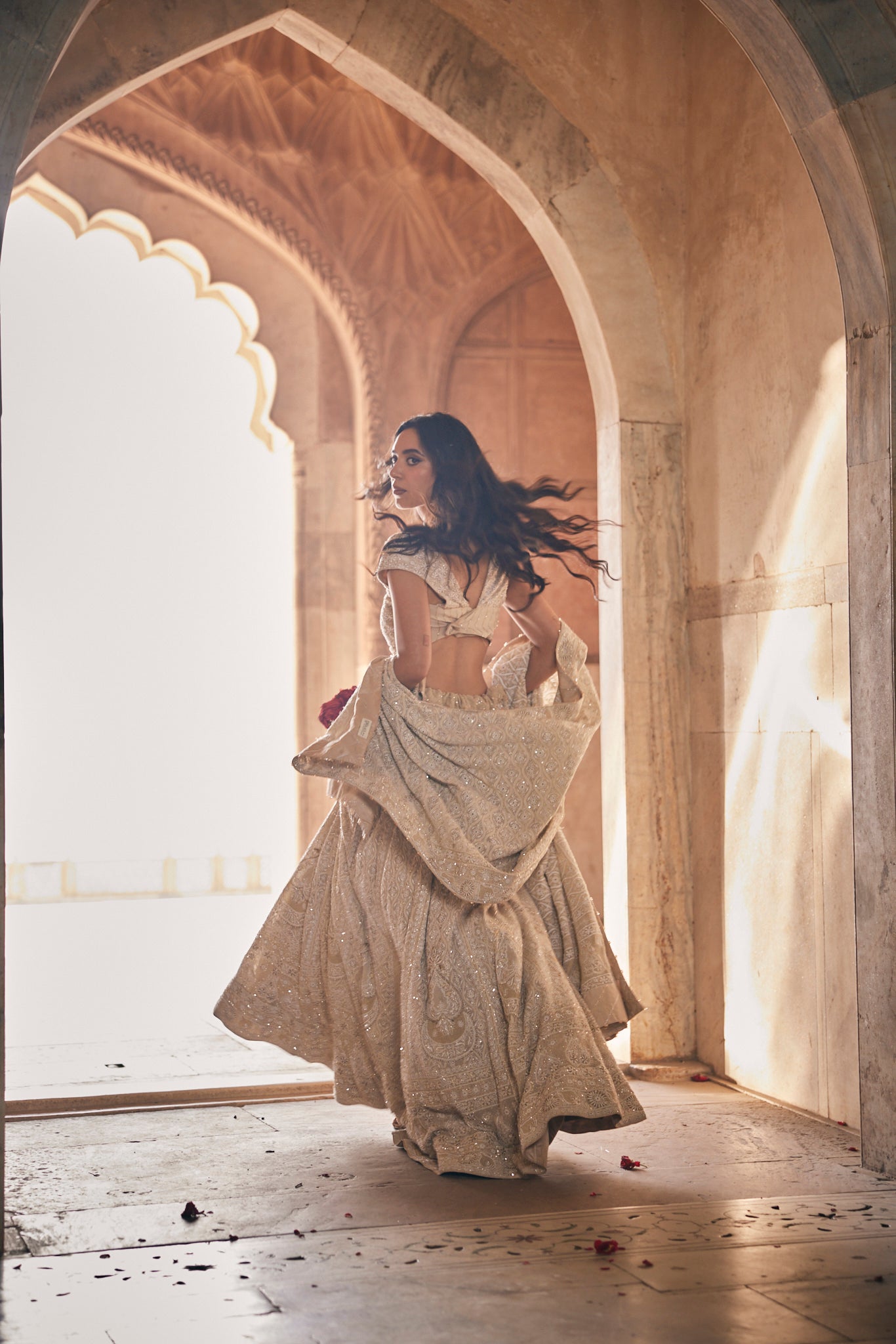 Mahi Lehenga Set - Ivory Signature Chand & Paan Lehenga Set