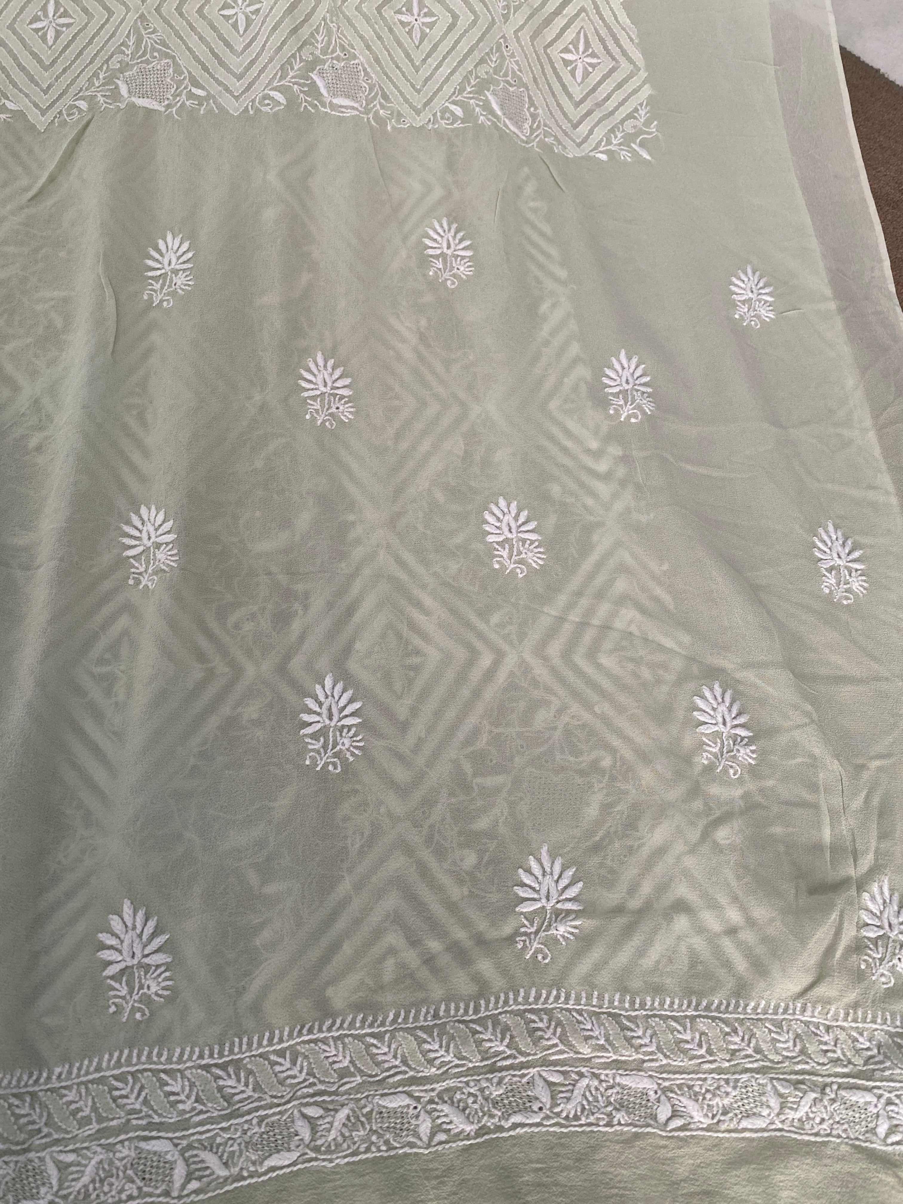 Mint Green Georgette kurta set