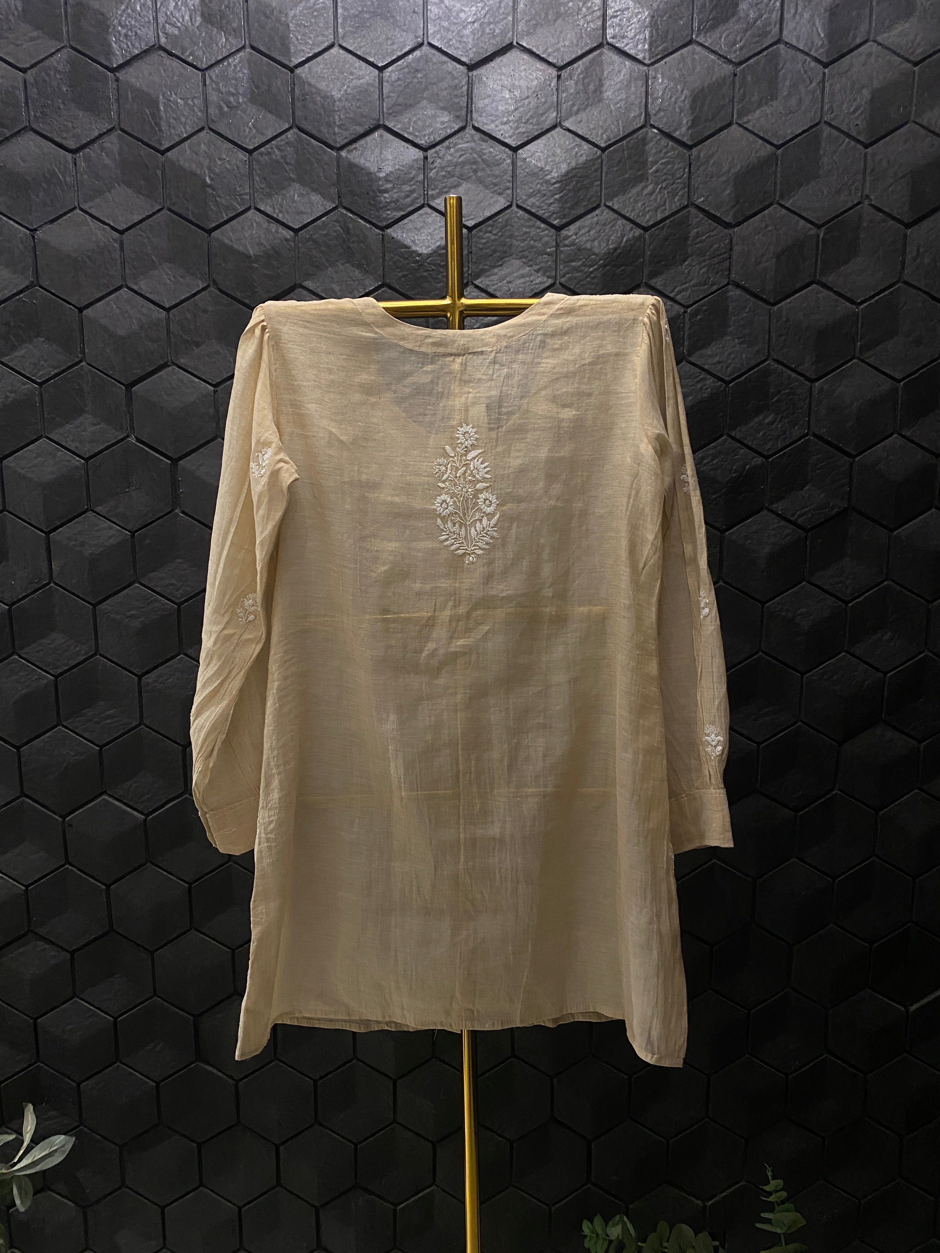 Golden Tissue Chikankari Co-ord sets