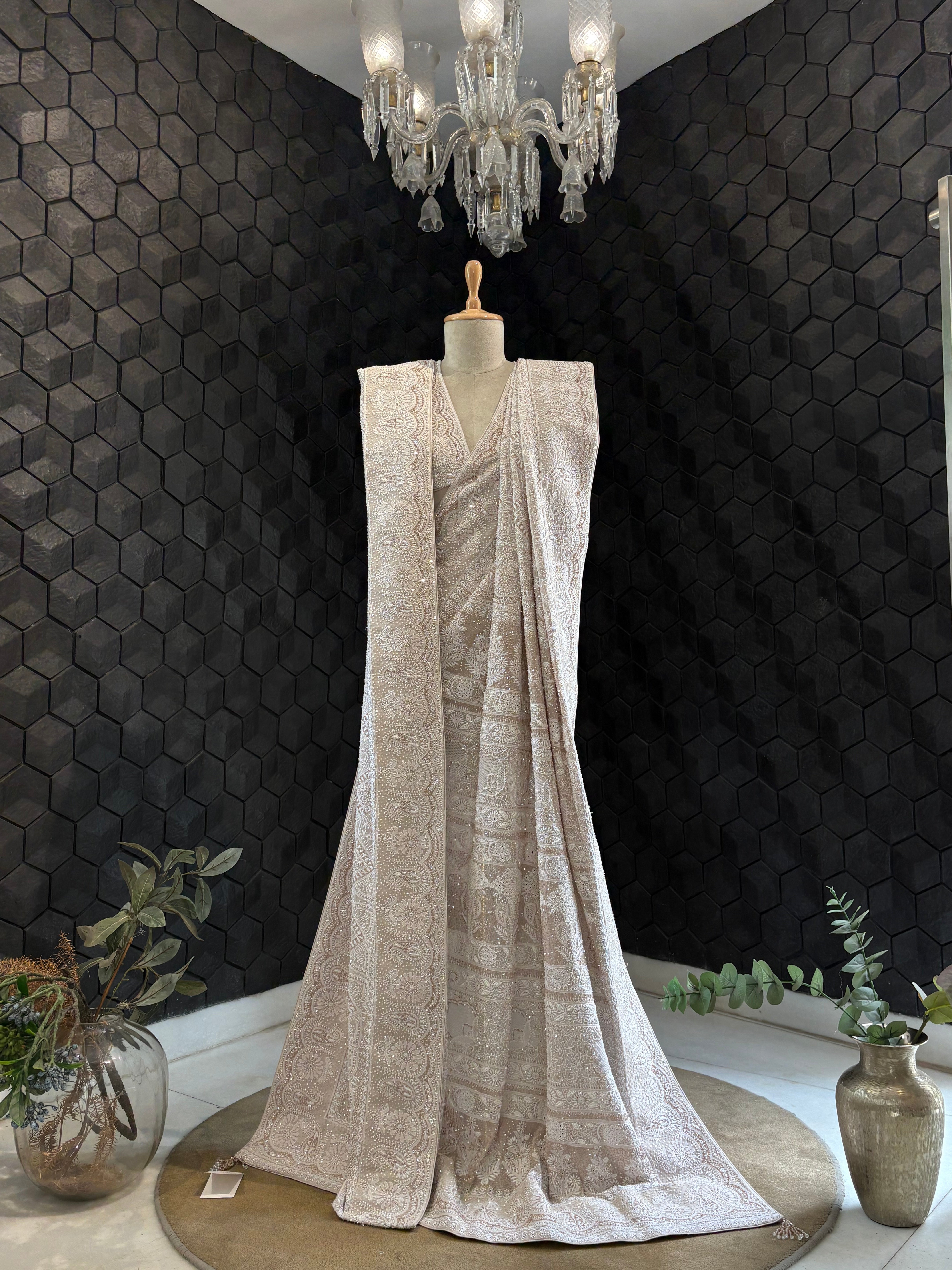 Premium Chikankari Saree