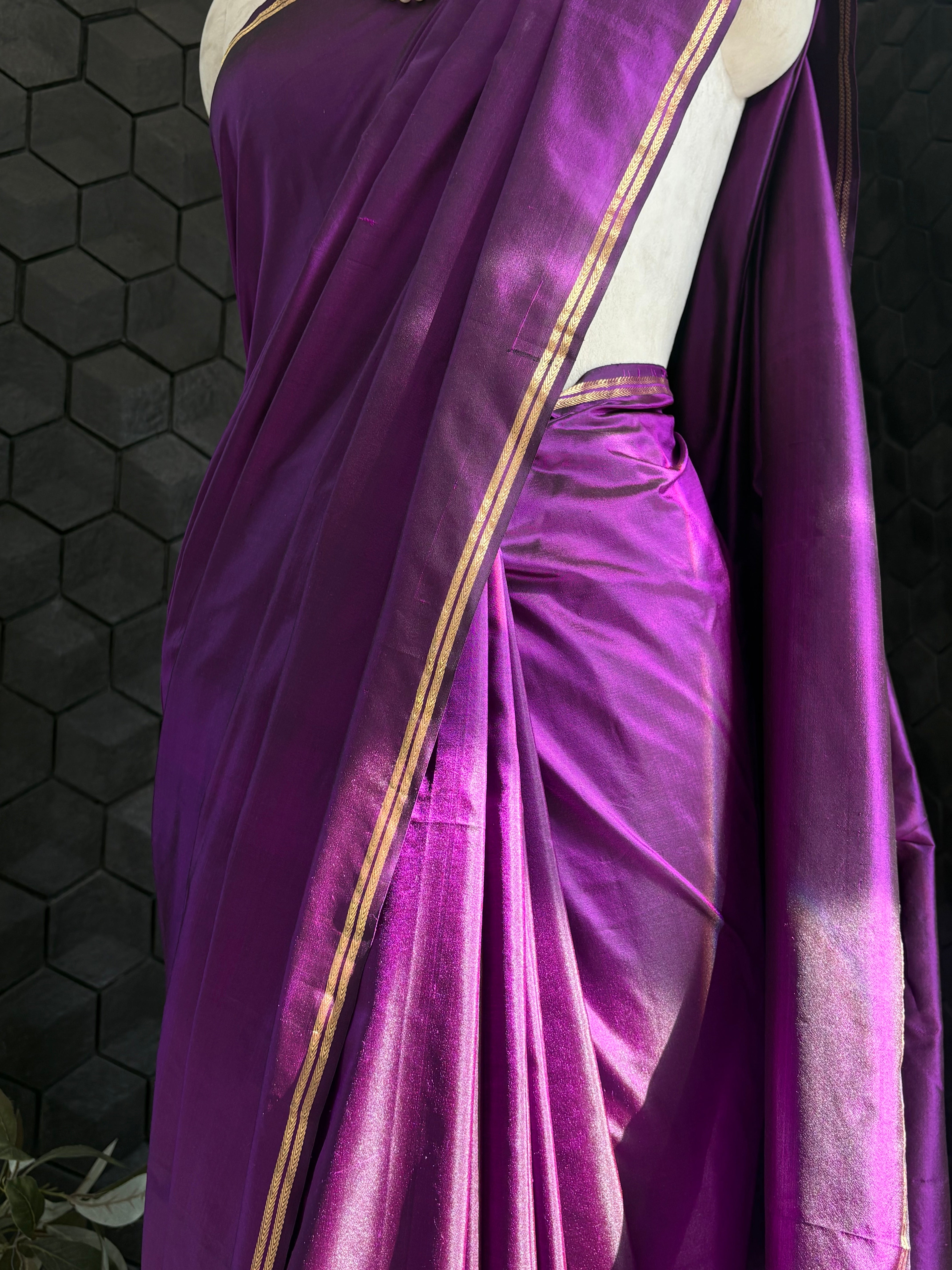 Purple Silk Saree
