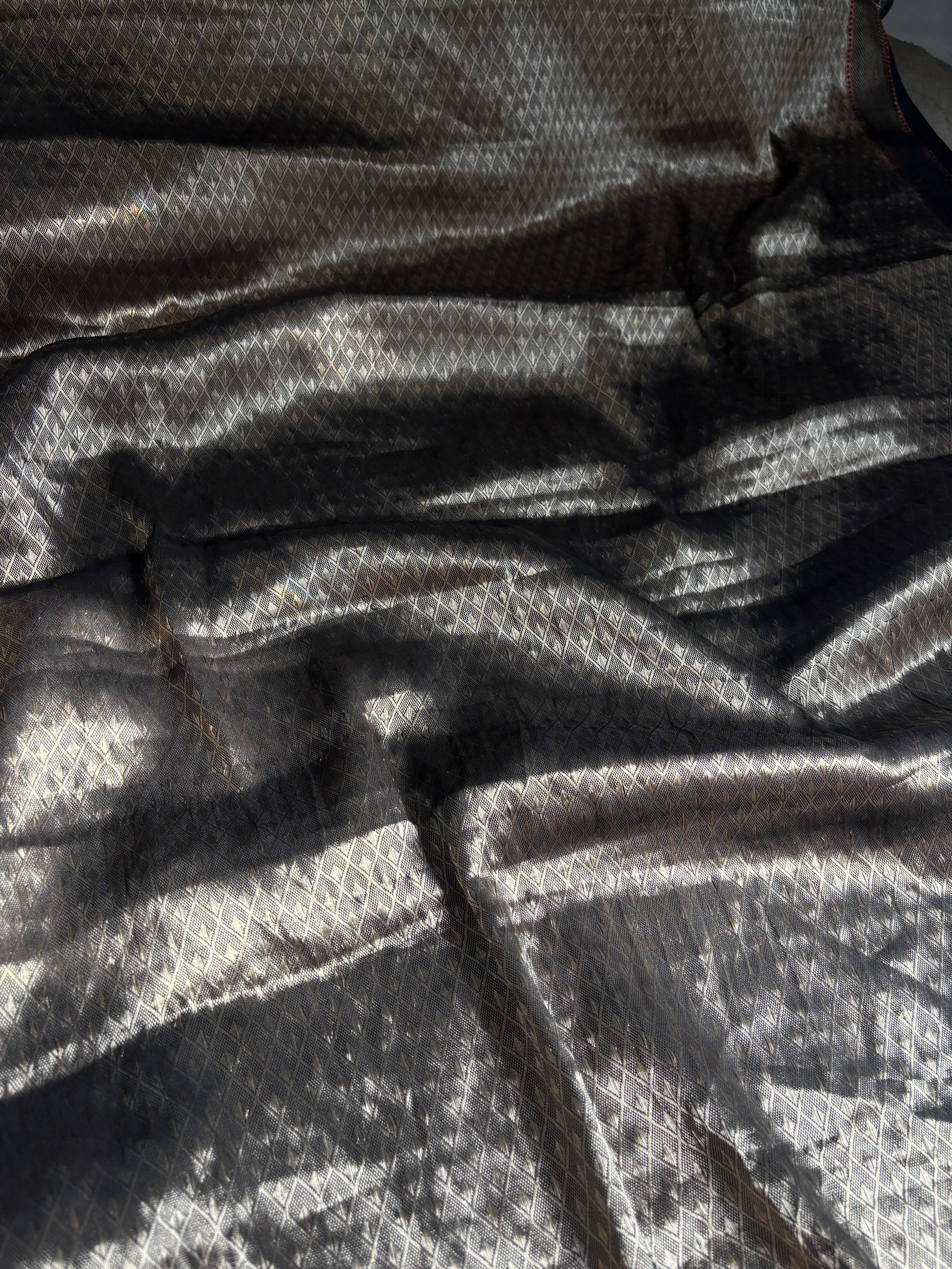 Black Gold Tissue Saree