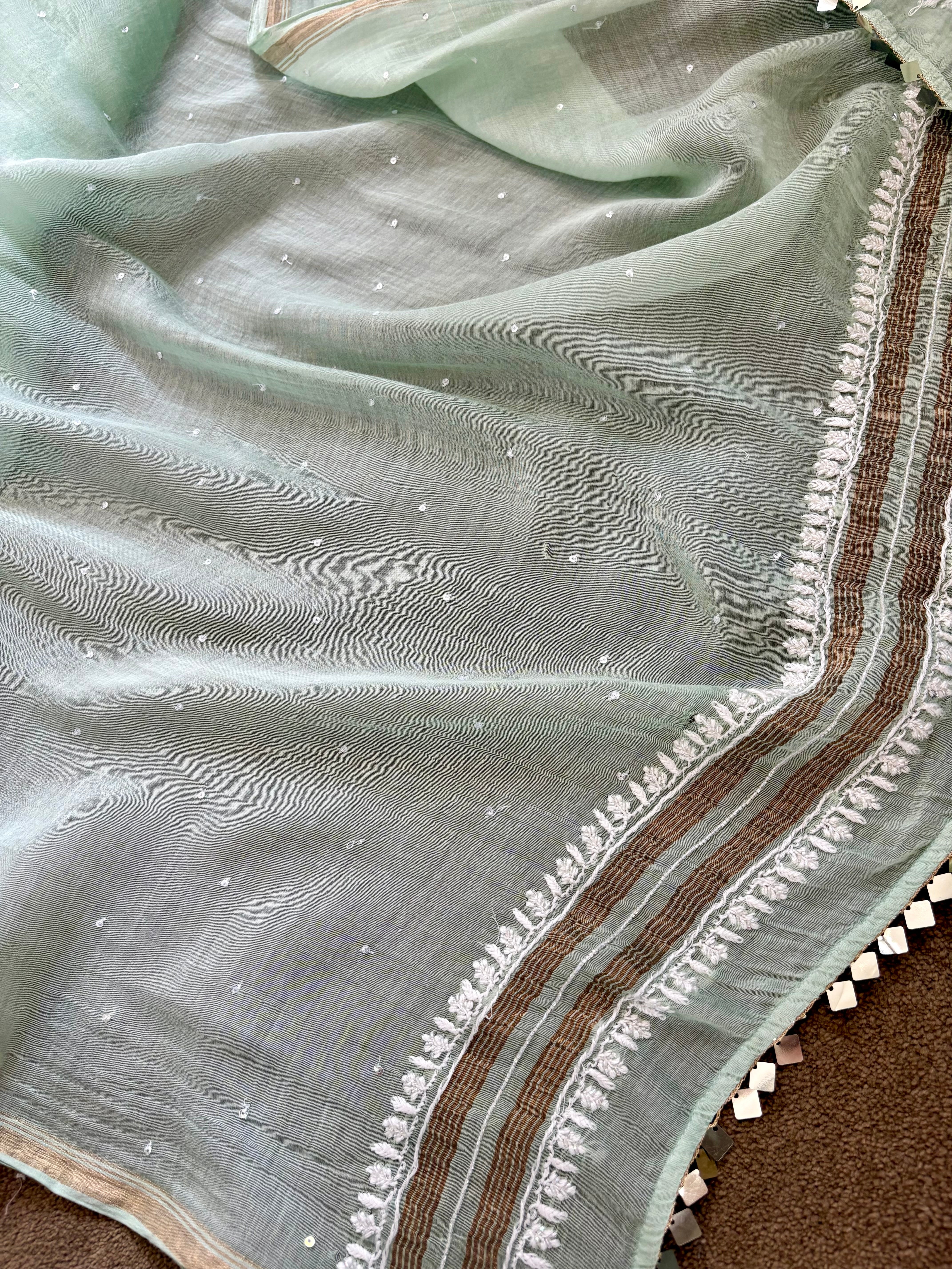 Sea Green Chikankari Suit Set