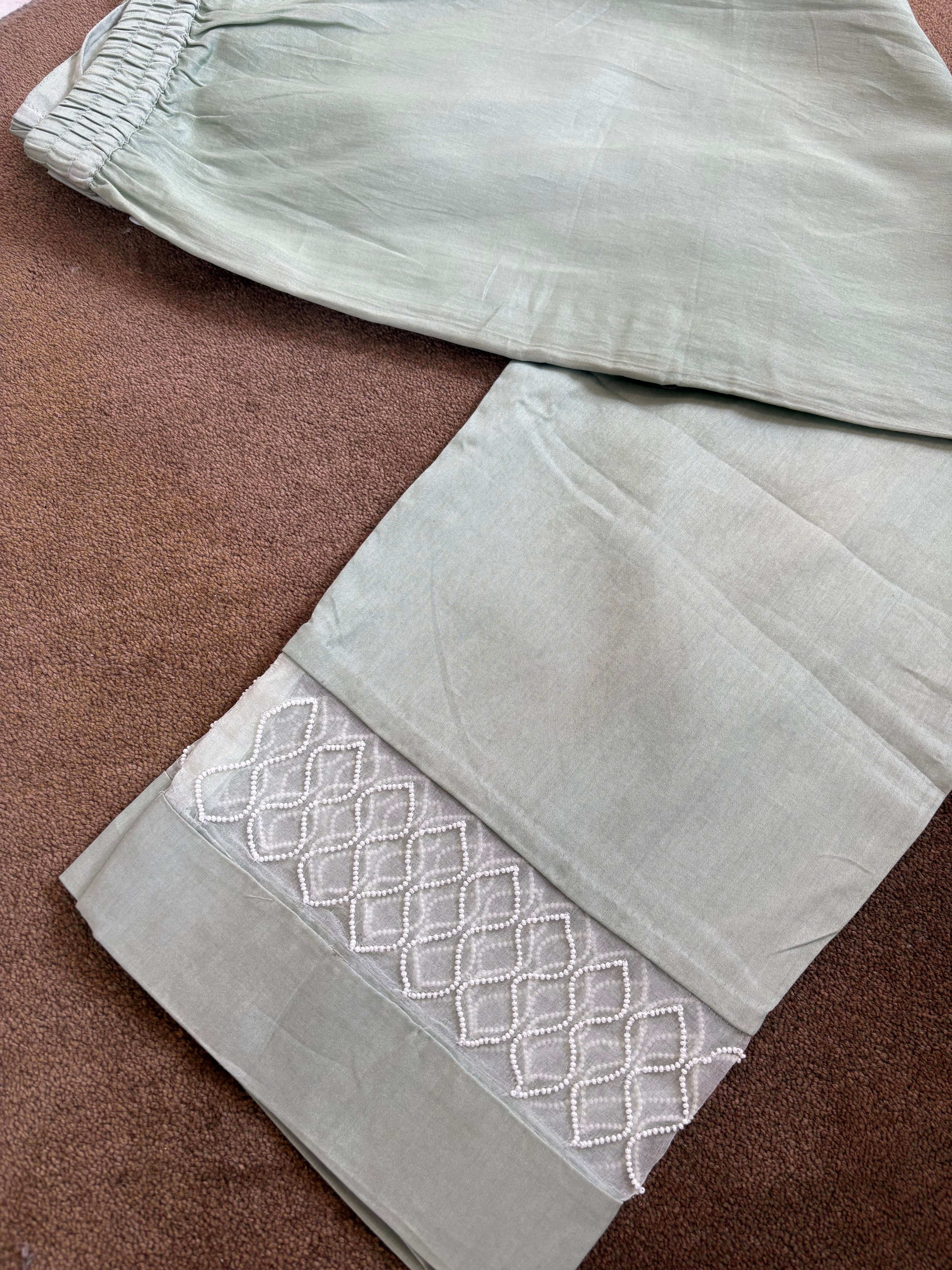 Sea Green Chikankari Suit Set