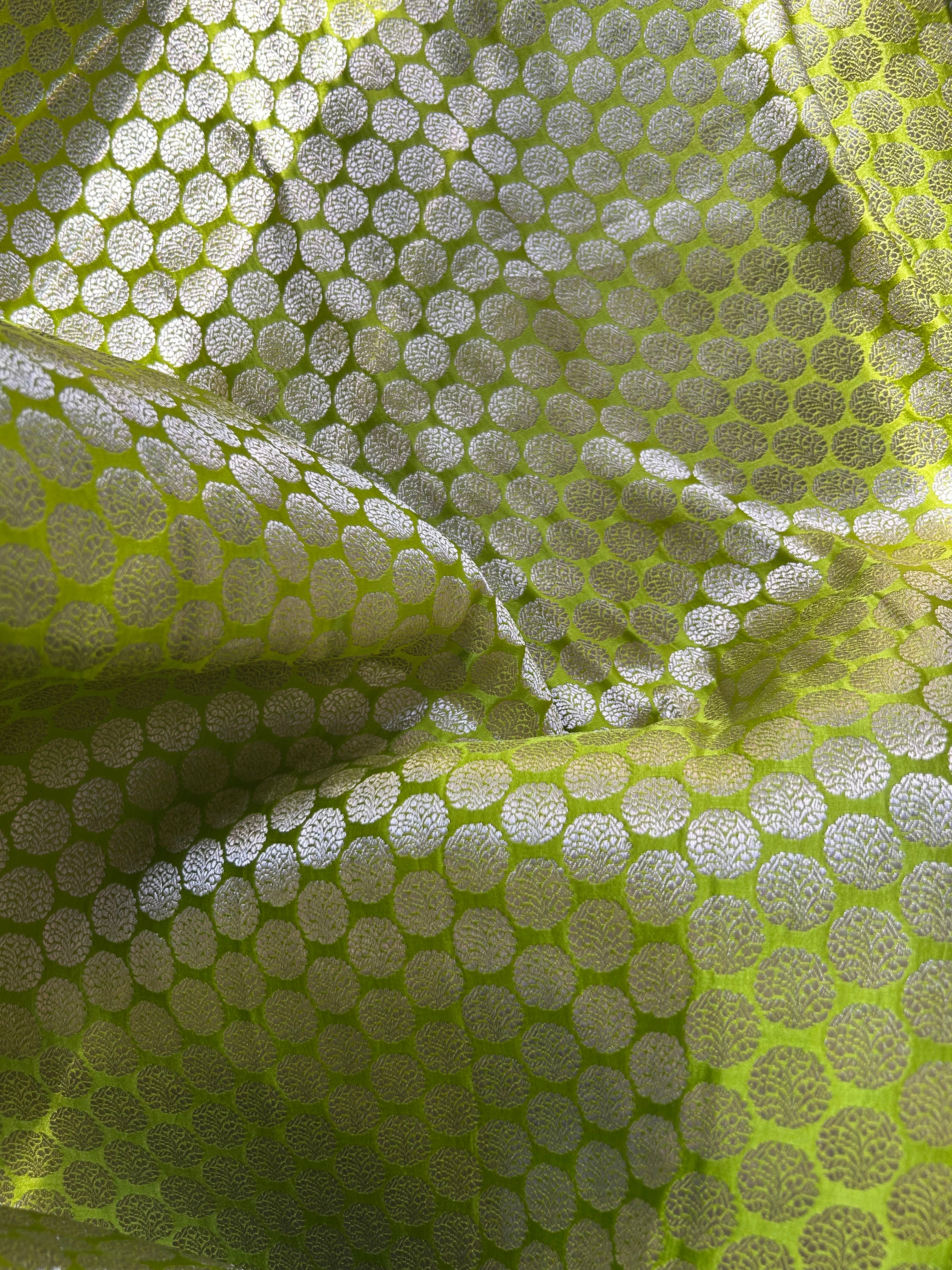 Lime Green Saree