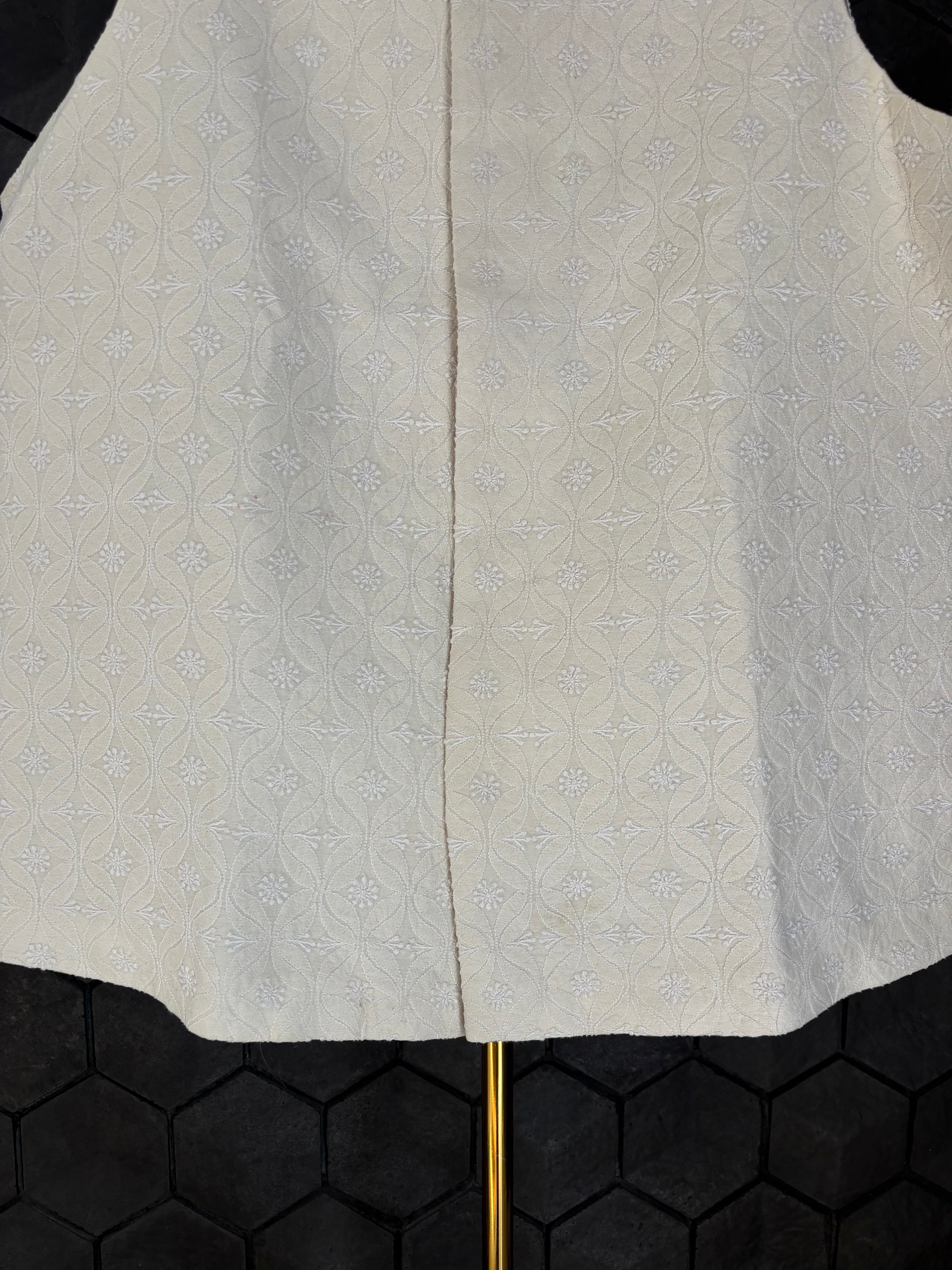 Mens Chanderi chikankari sadri / waistcoat