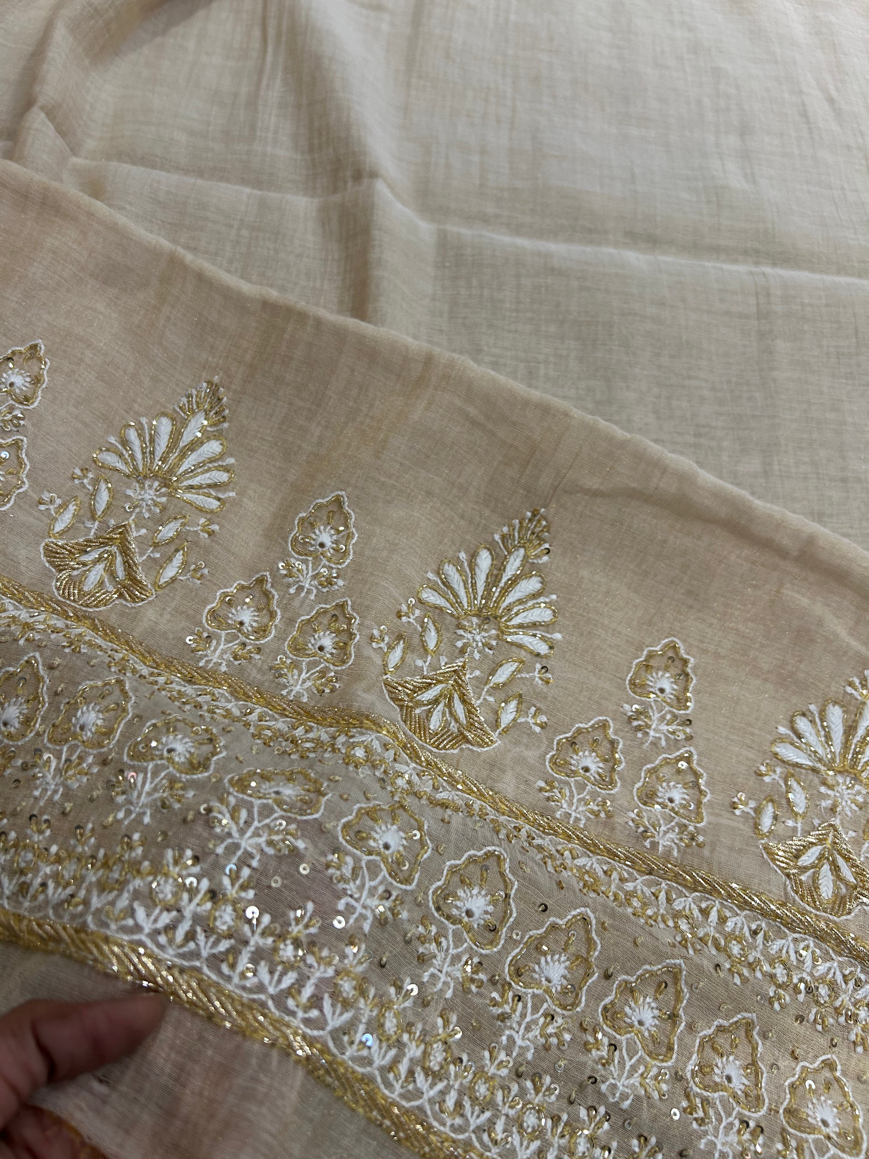 Golden Tissue Chikankari Co-ord sets