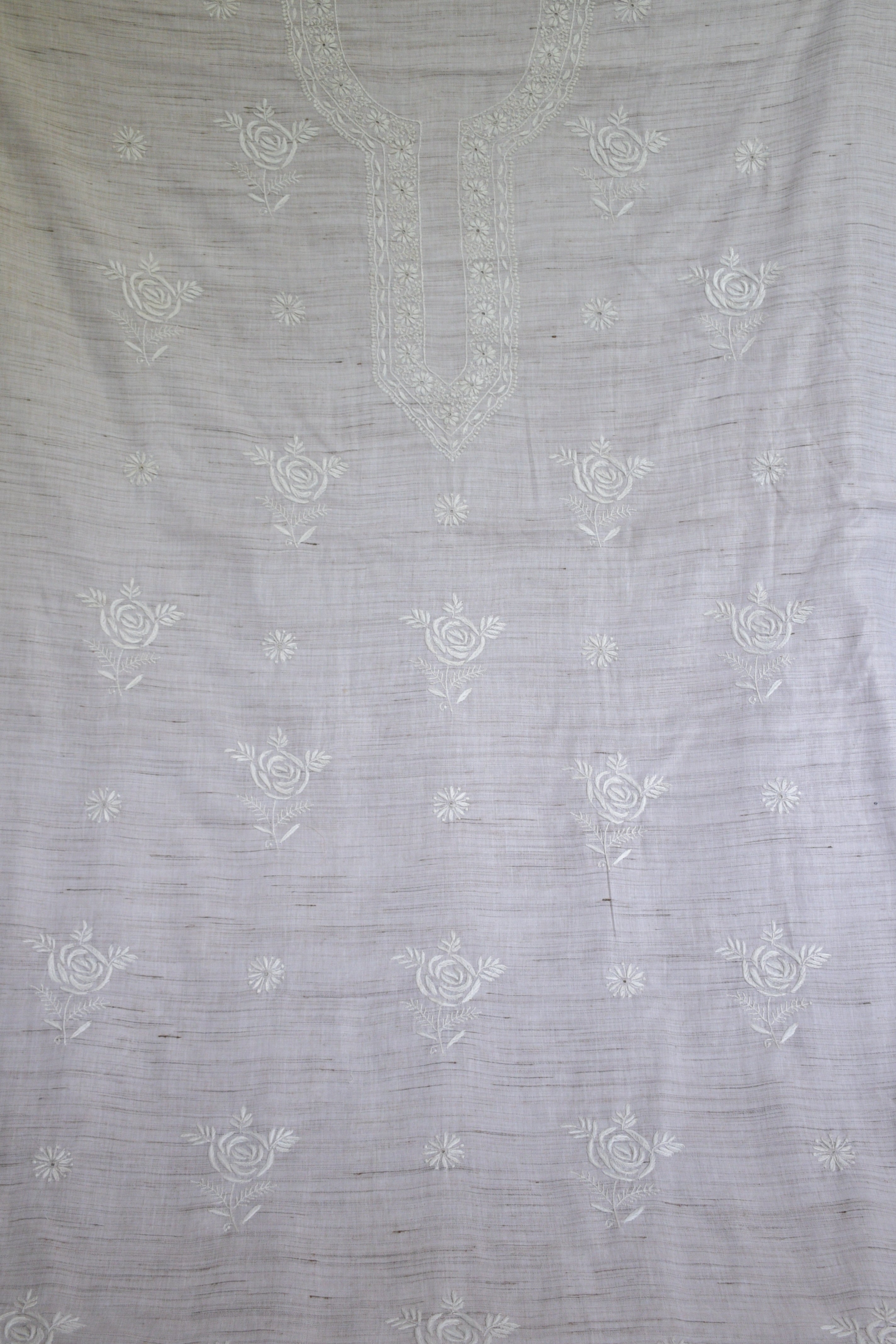 Khadi Mens chikankari Kurta set
