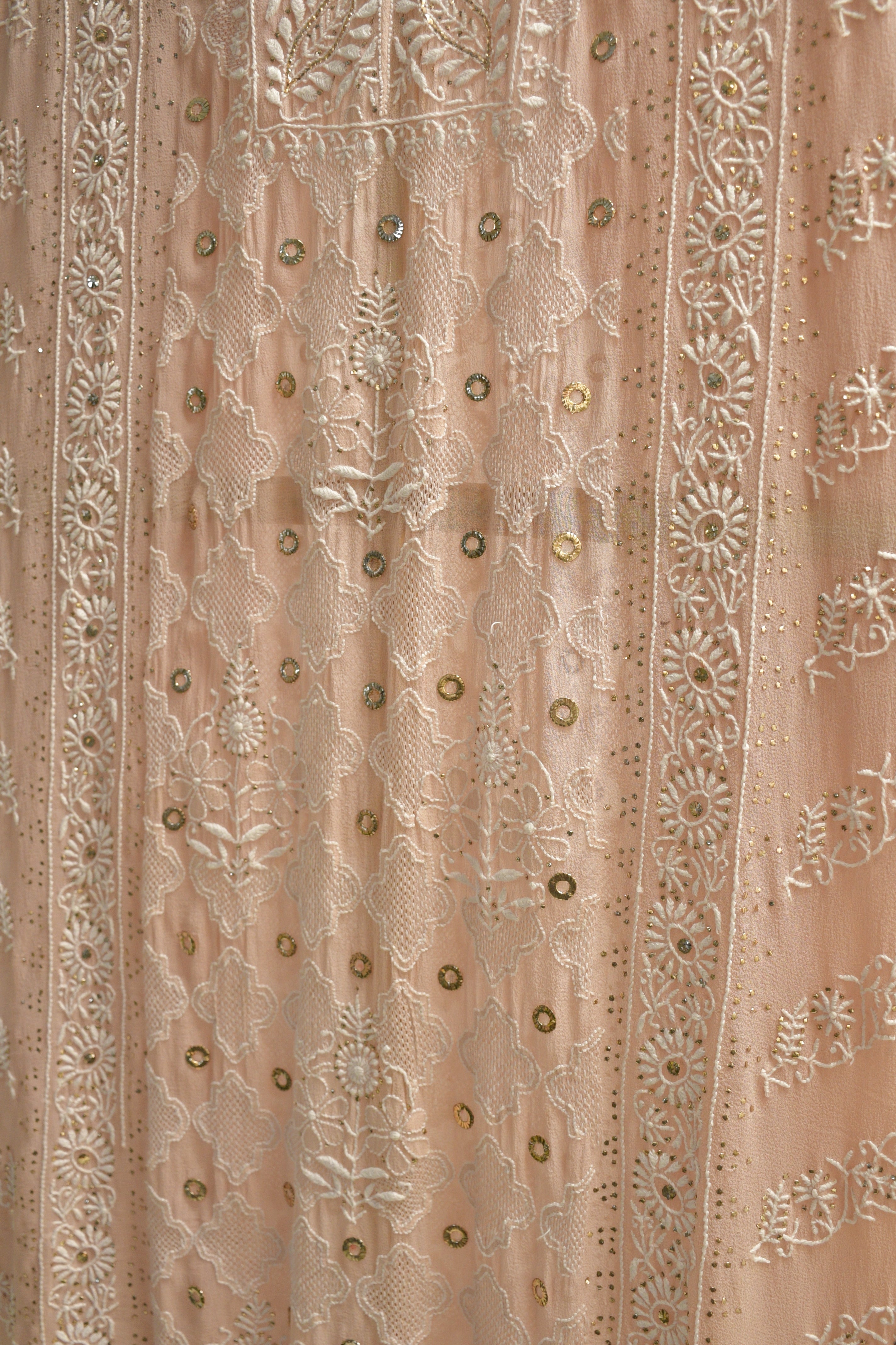Blush Pink Pure Georgette Kurta Set