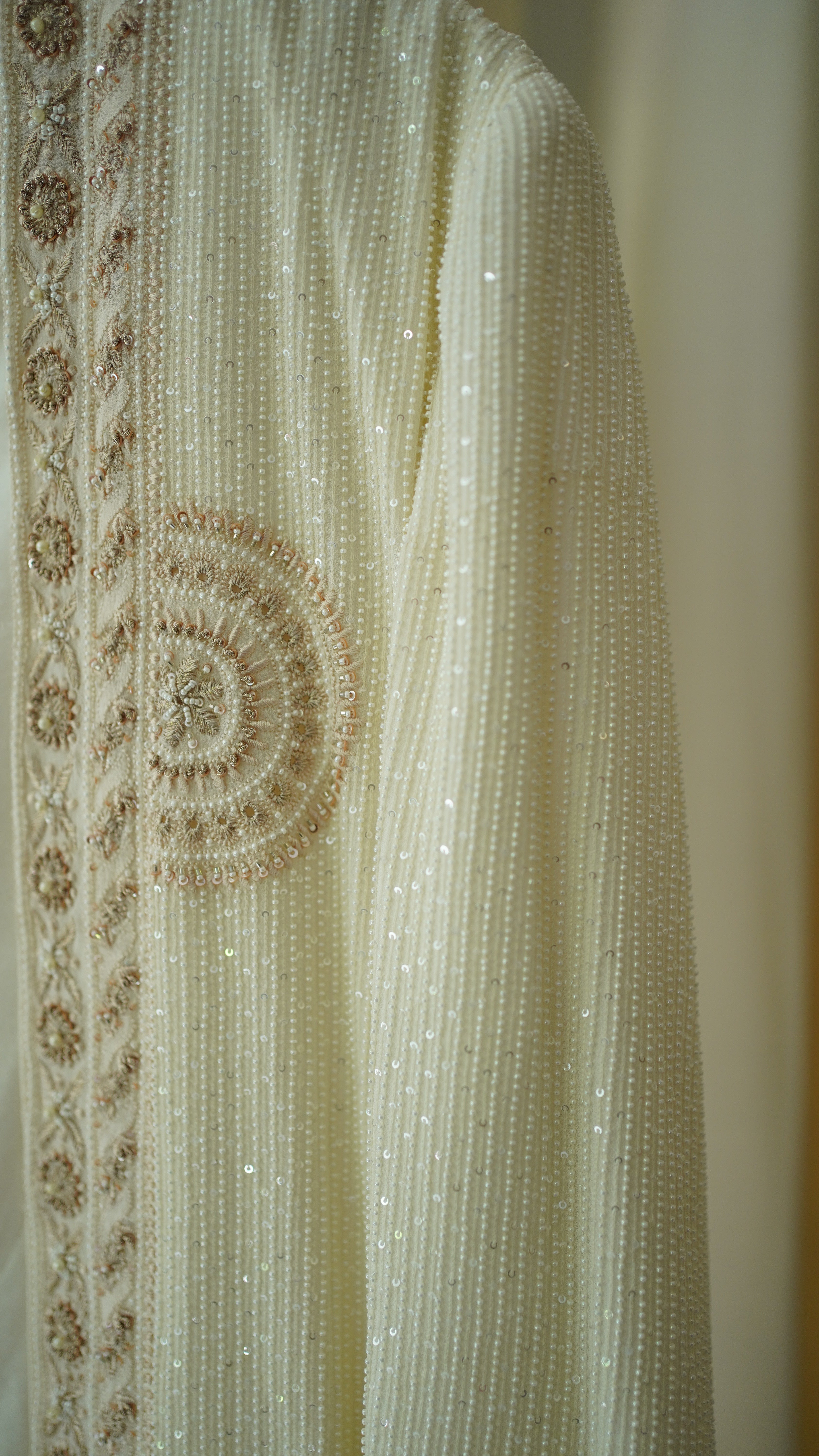 Ivory Pure Georgette Jacket