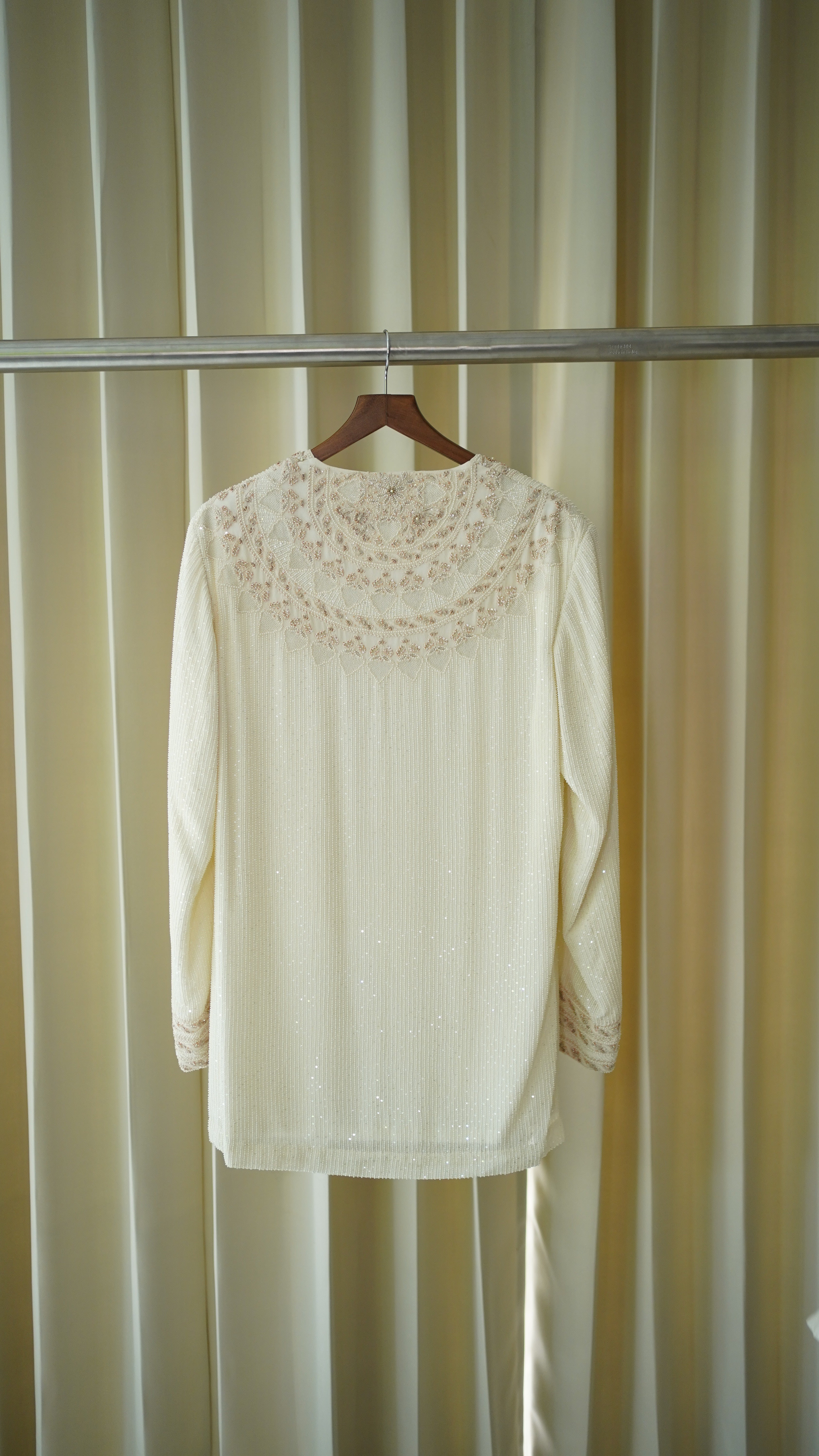Ivory Pure Georgette Jacket