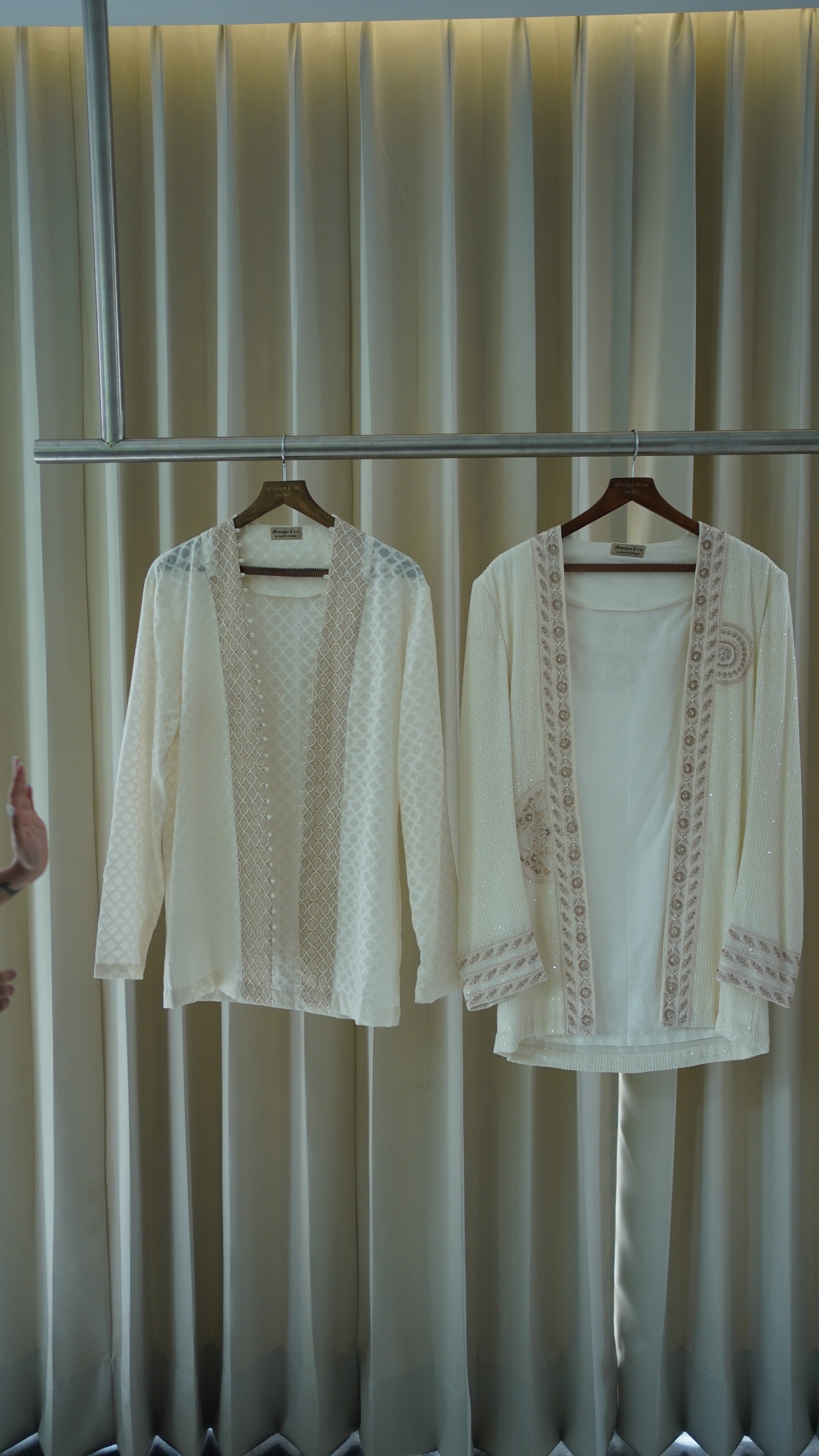 Ivory Pure Georgette Jacket