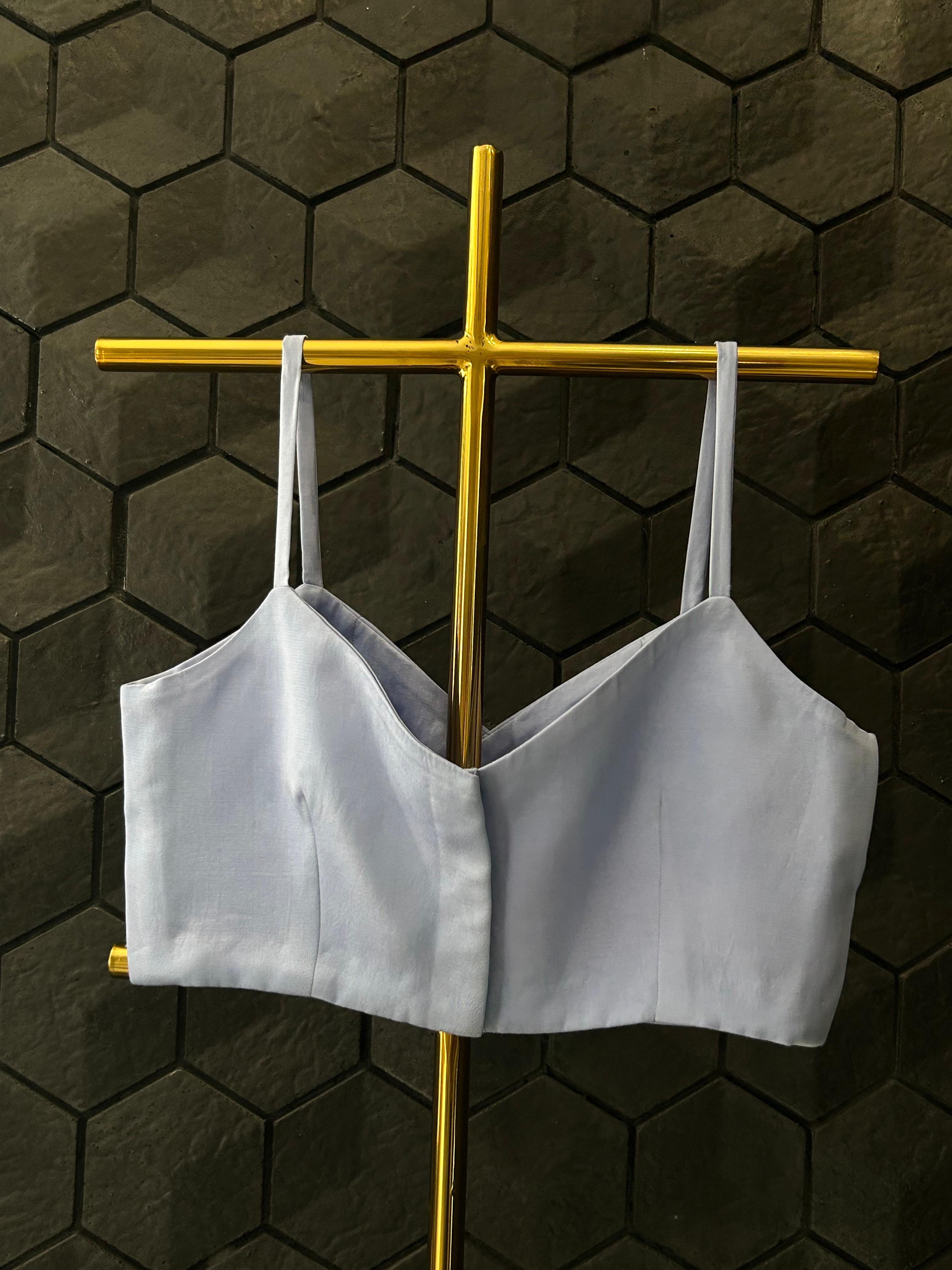 Purple organza chikankari Co-ord sets