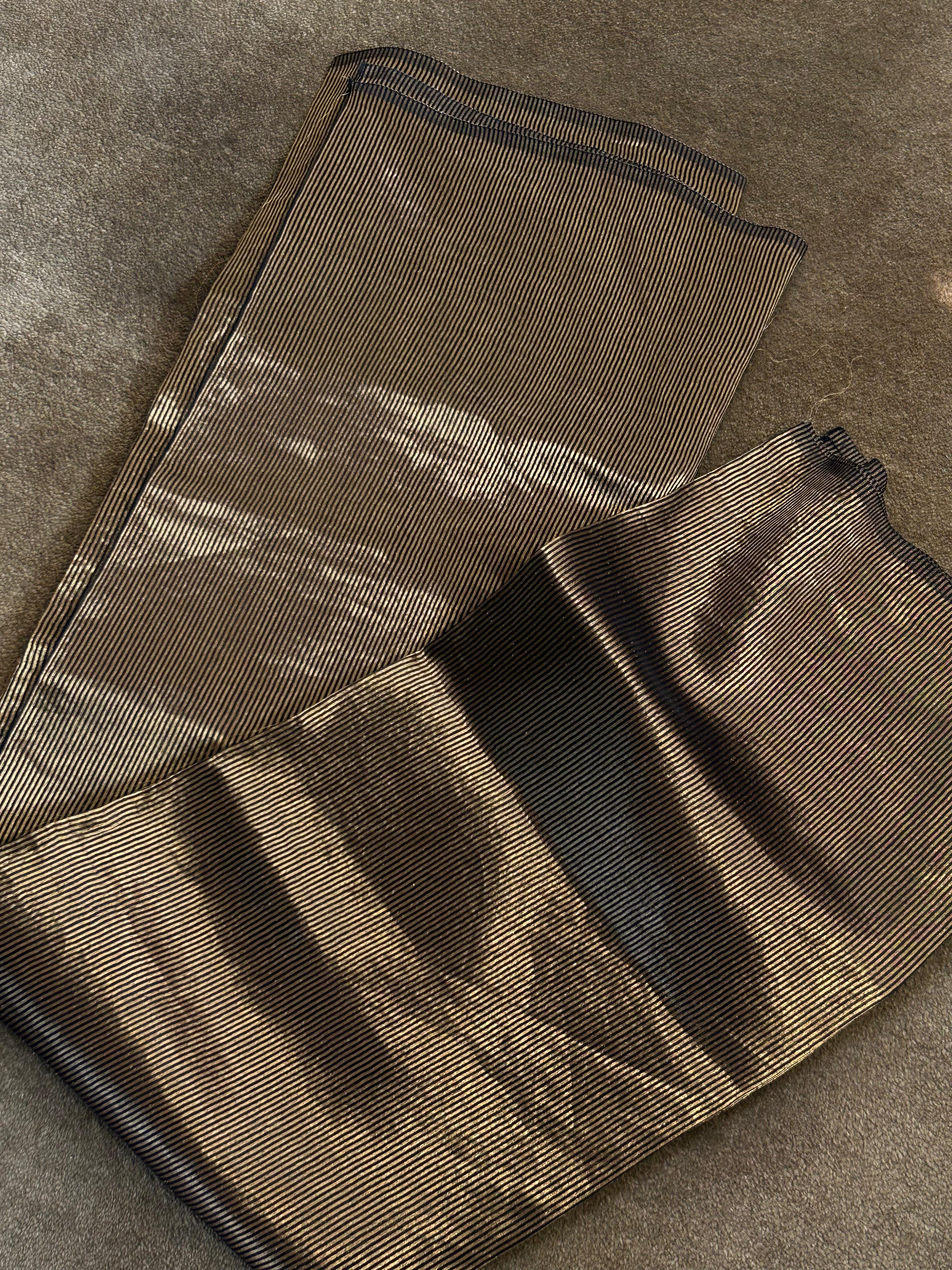 Black organza chikankari anarkali set