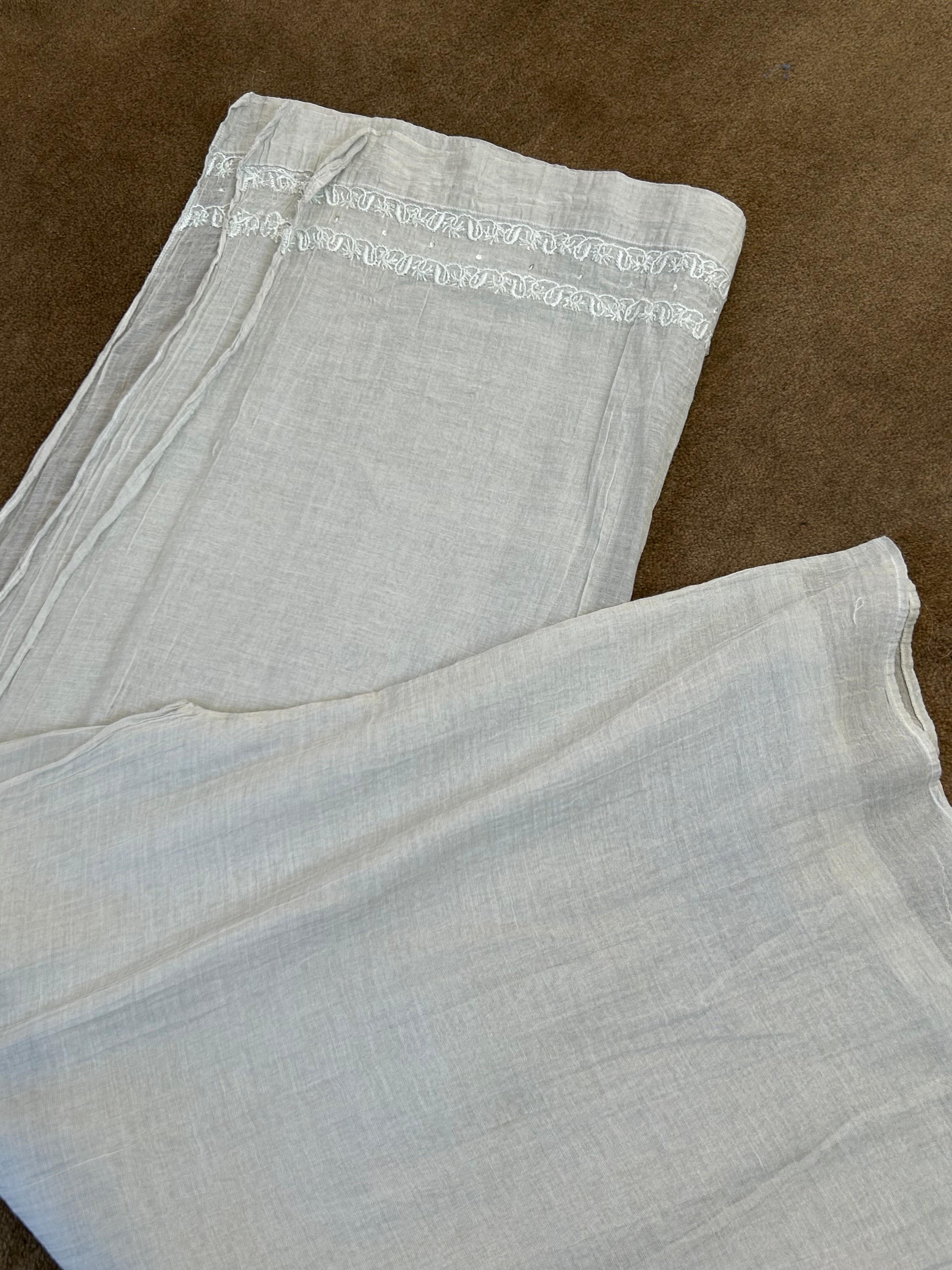 Silver tissue chikankari co-ord set