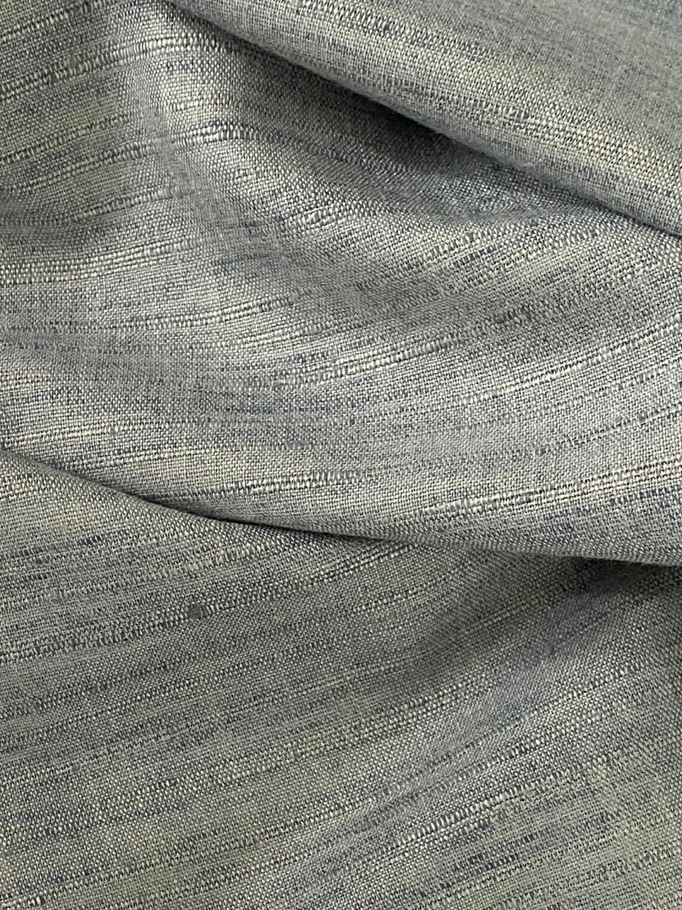 Ash Blue Moonga Silk Chikankari Men’s Kurta