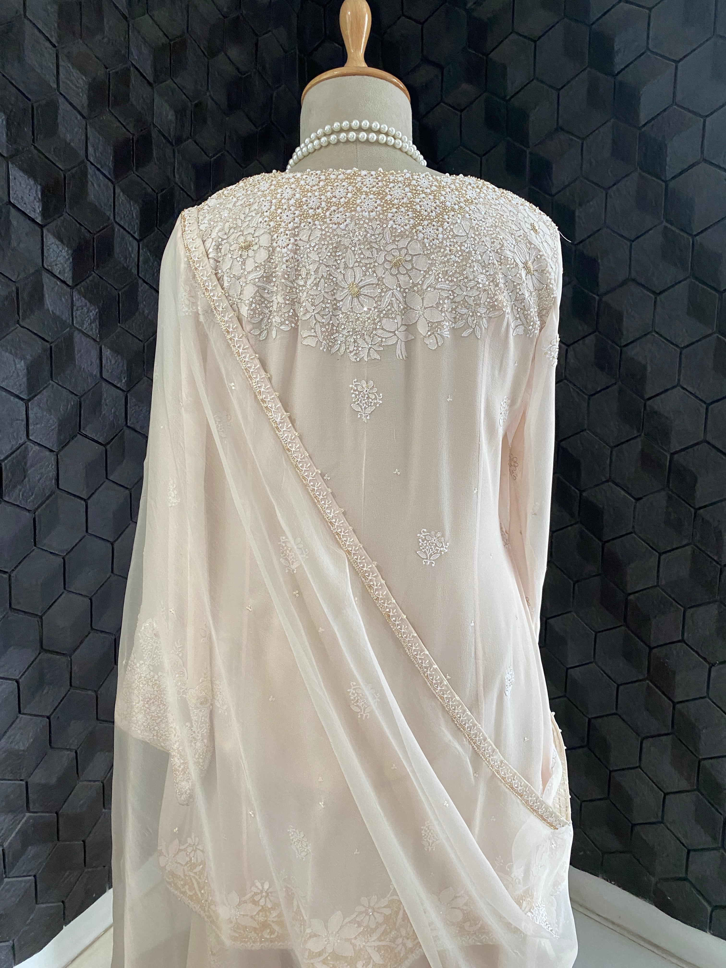 Ek-taar kasab jaali Floral boota Sharara set