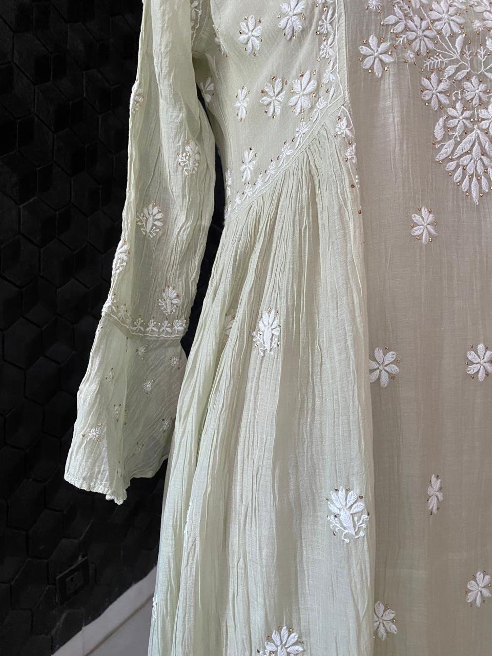 Mul chanderi Dress