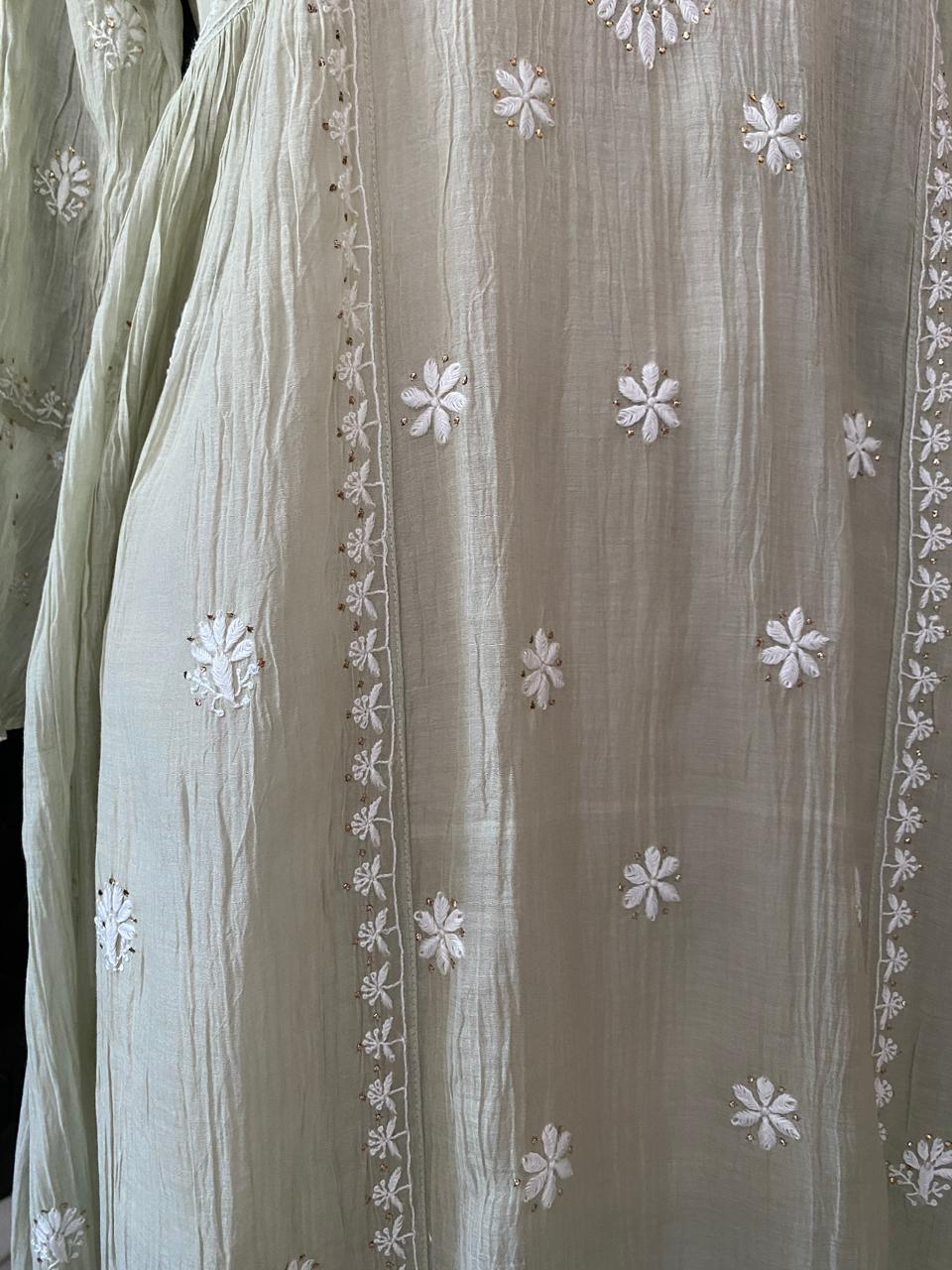Mul chanderi Dress