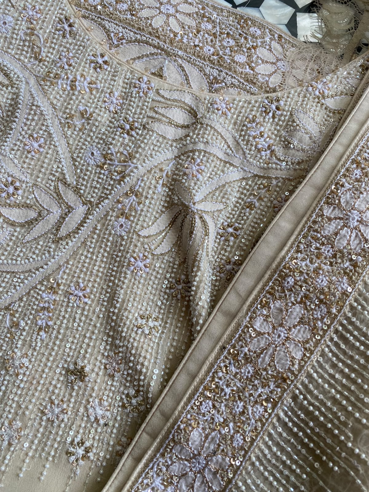 Ivory Intricate Chikankari Sharara Set