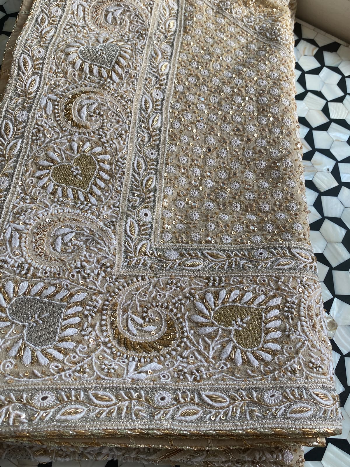 Ivory Heritage Embroidered Lehenga Set