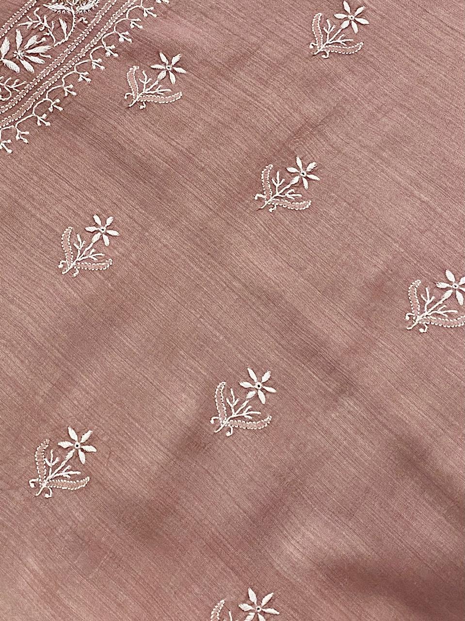 Rose Gold Moonga Silk Men's Kurta
