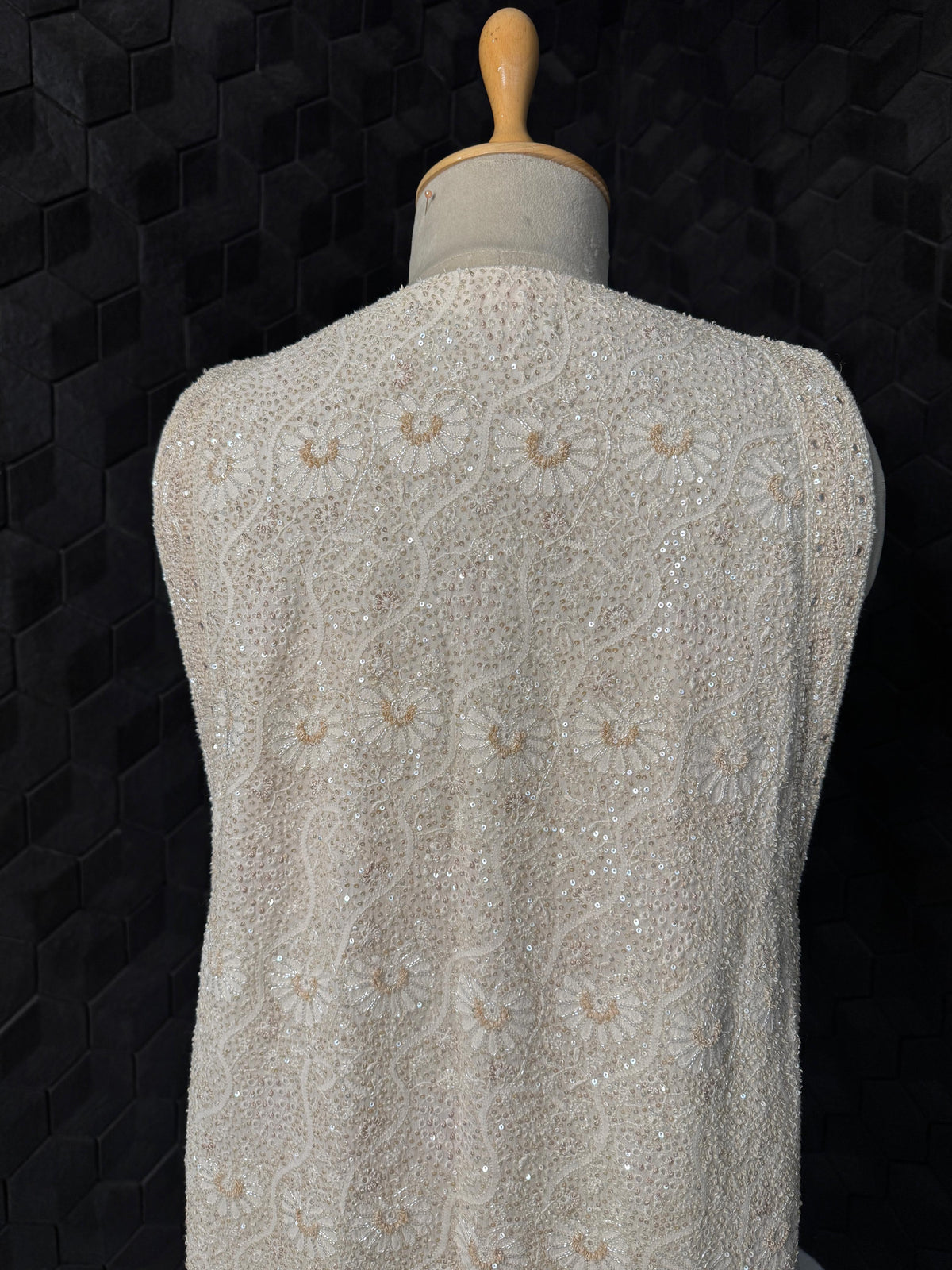 Ivory & Gold Long Jacket set