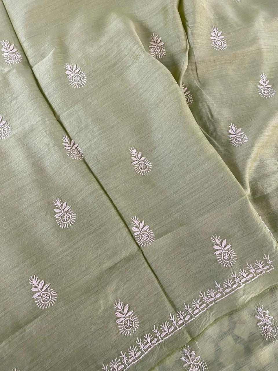 Green Moonga Silk Men's Kurta