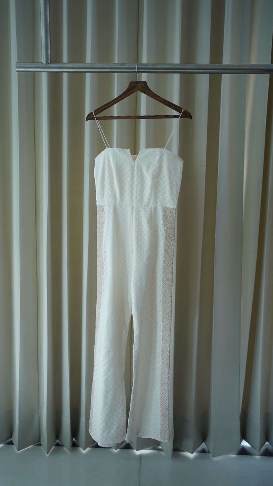 Premium ivory chikankari jumpsuit