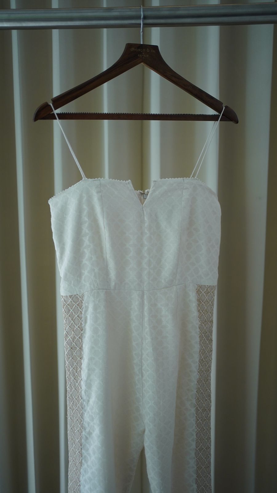 Premium ivory chikankari jumpsuit