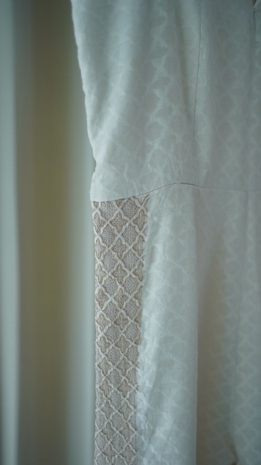 Premium ivory chikankari jumpsuit