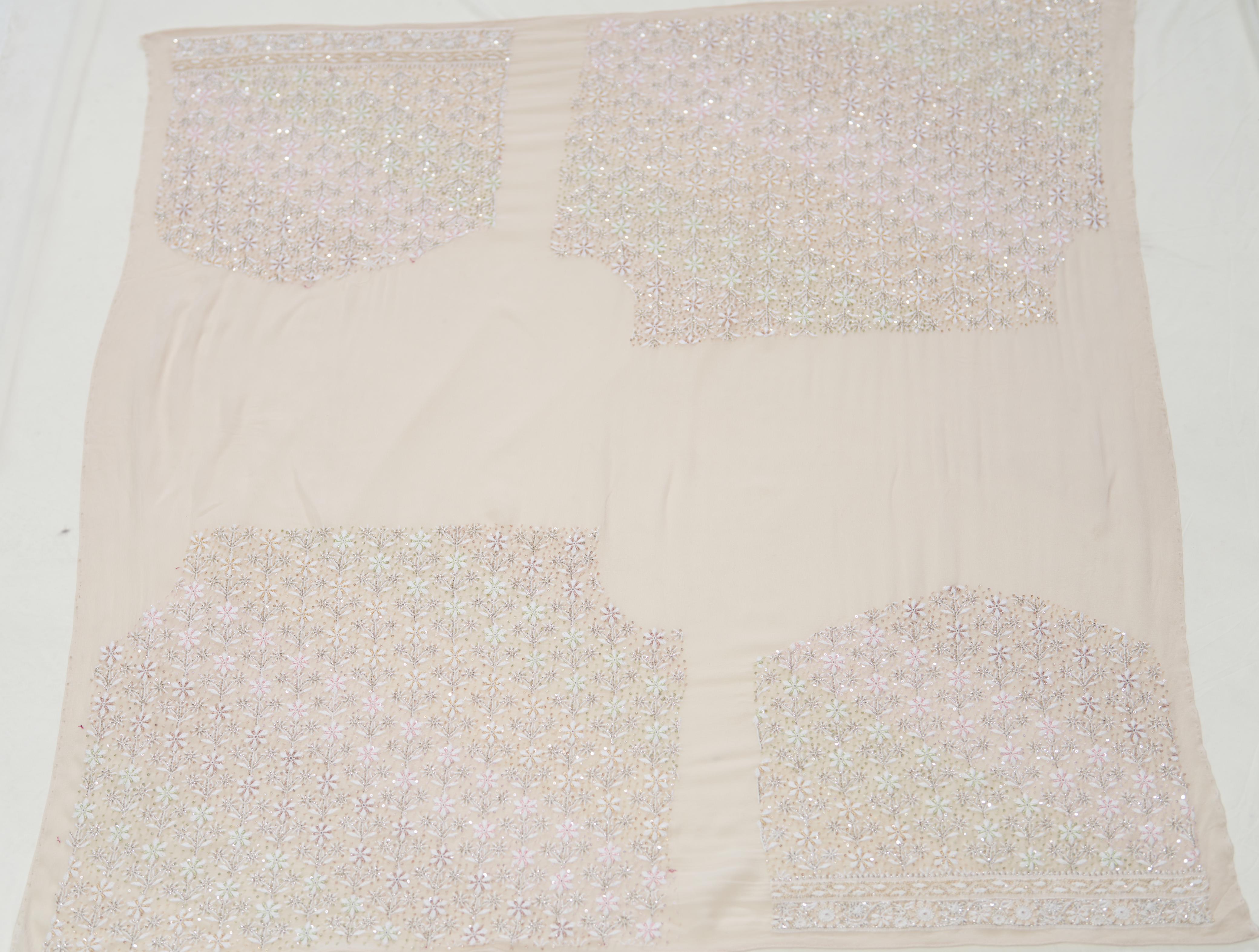Ek-Taar Multicolour Chikankari Bridal Lehenga Set