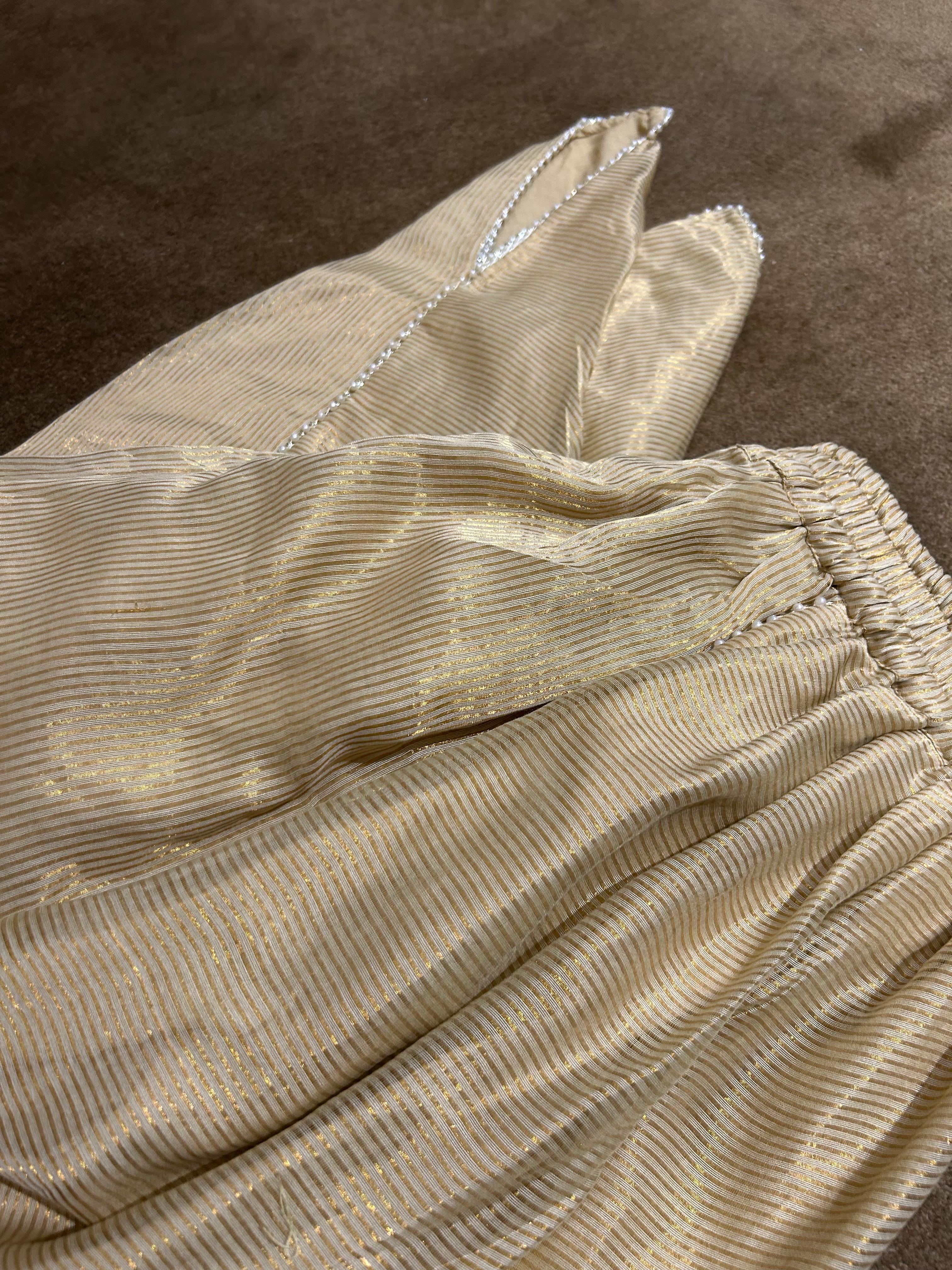 Green Organza Chikankari Anarkali Set