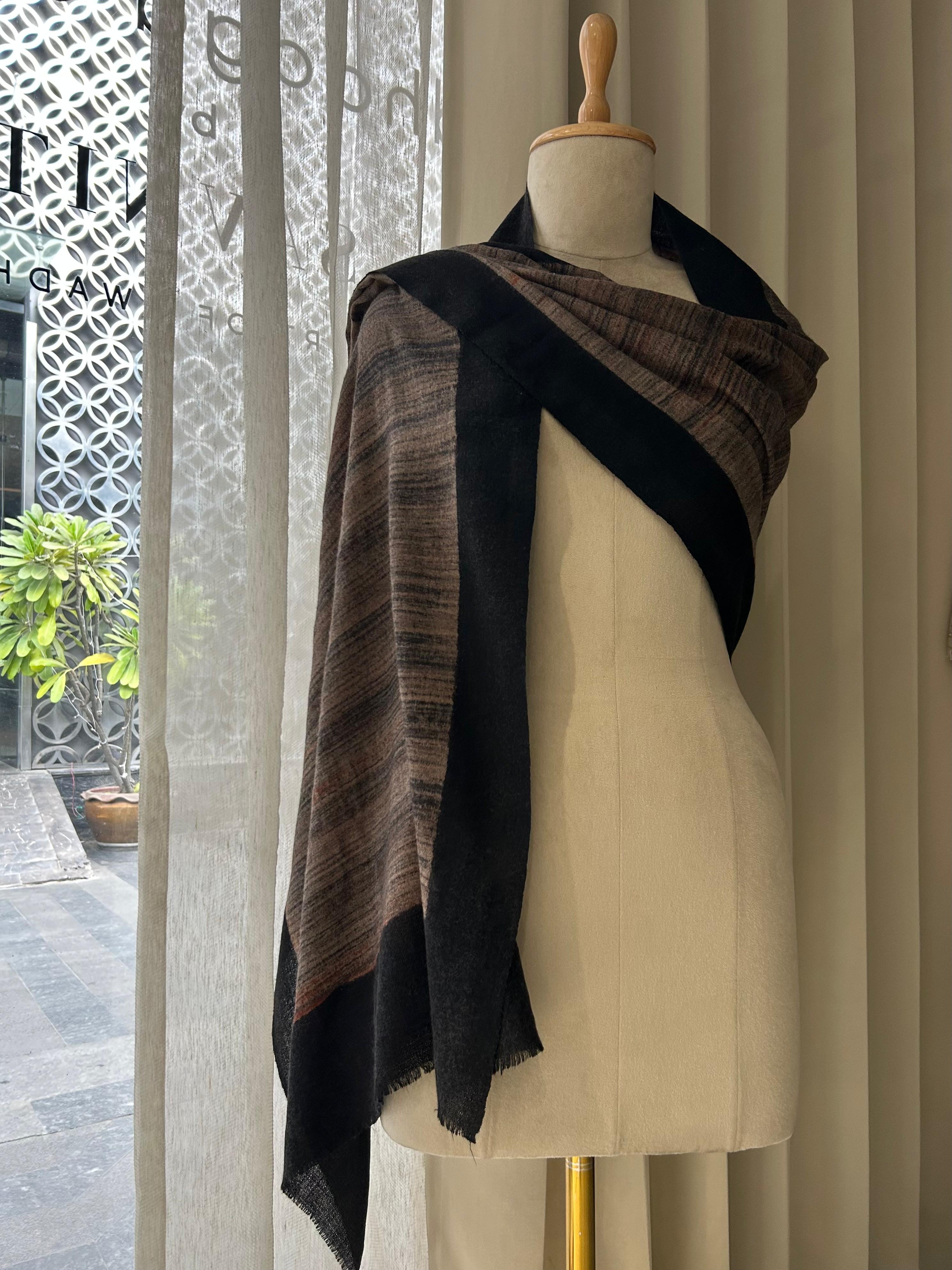 Black Woolen Shawl