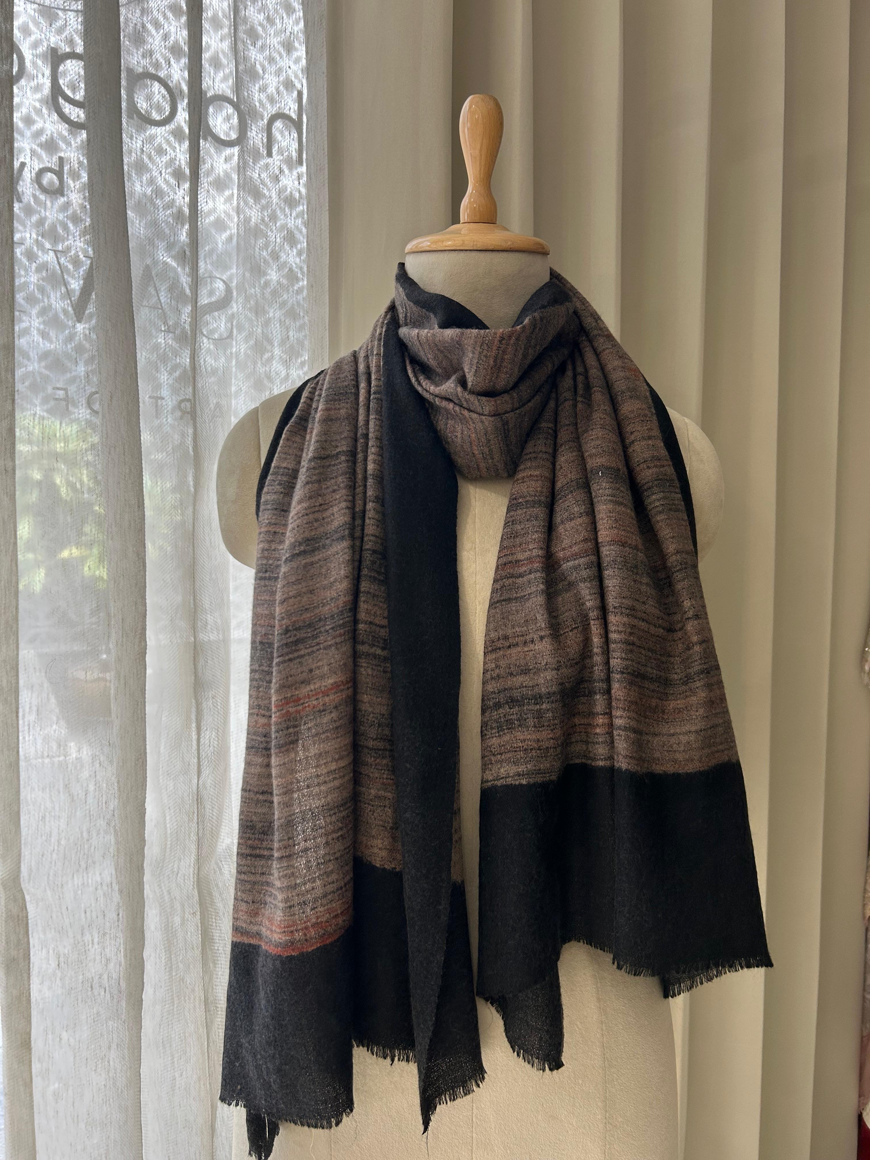Black Woolen Shawl