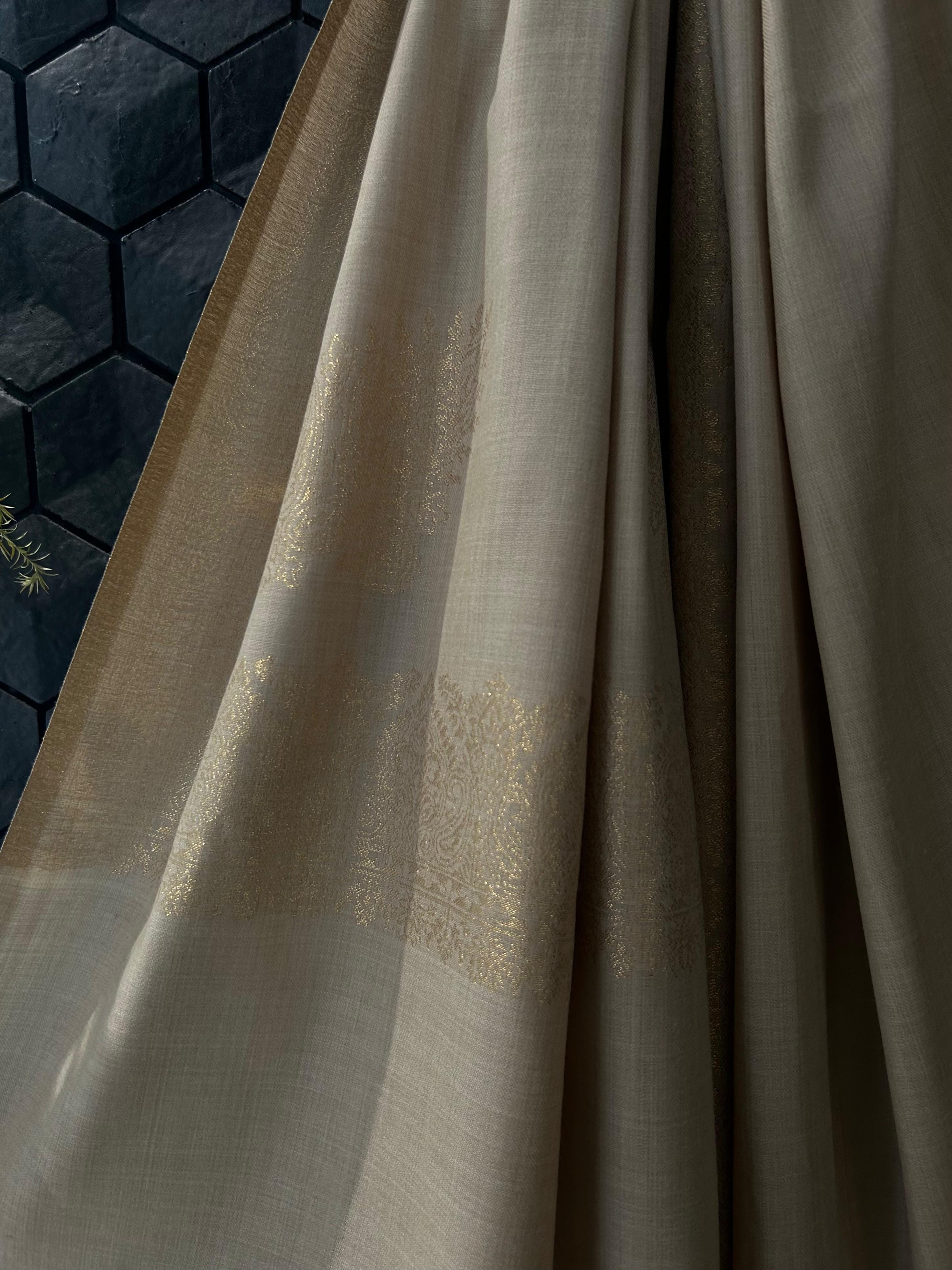 Beige Woolen Shawl