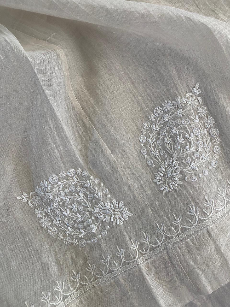 Silver Tissue Co-ord Set