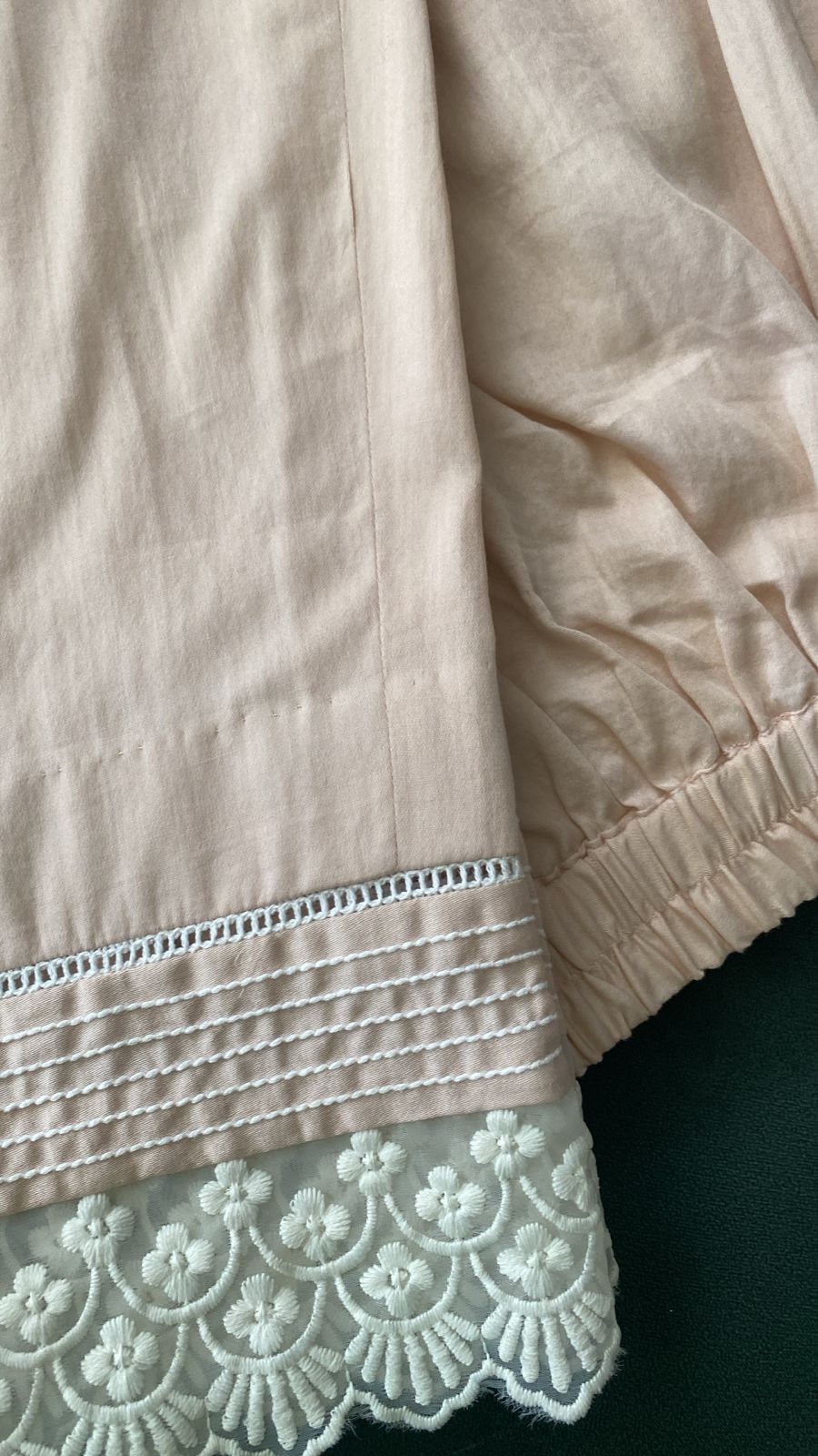 Pink Mul Chanderi Chikankari Front Tuck Kurta Set