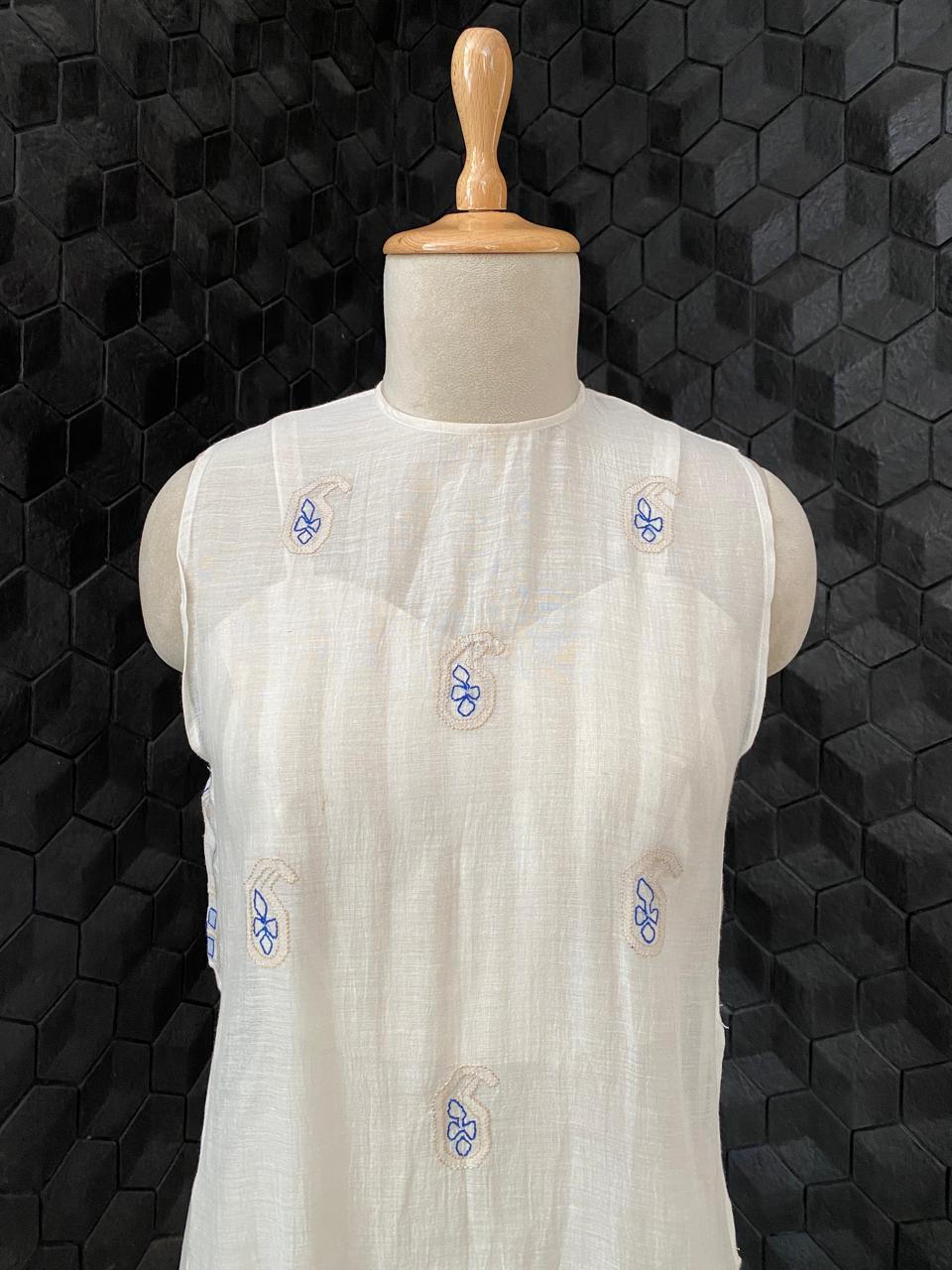 Chikankari Kurta Set with Bustier