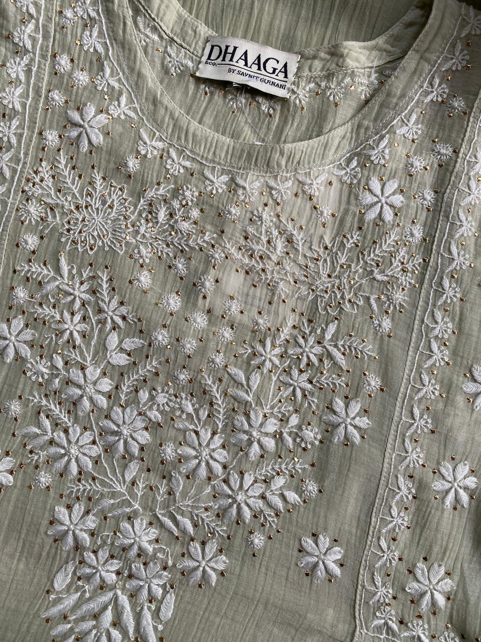 Mul chanderi Dress