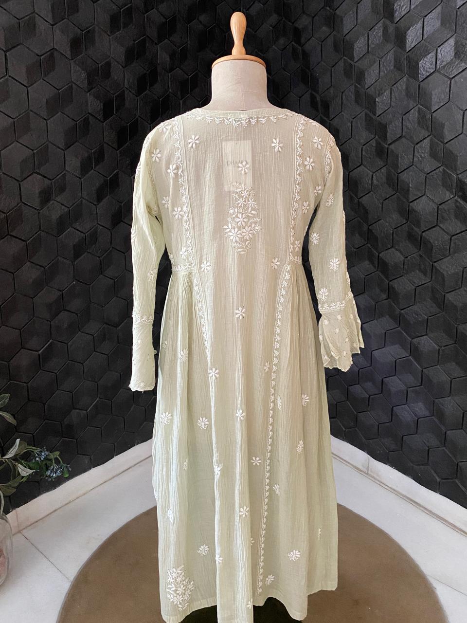Mul chanderi Dress