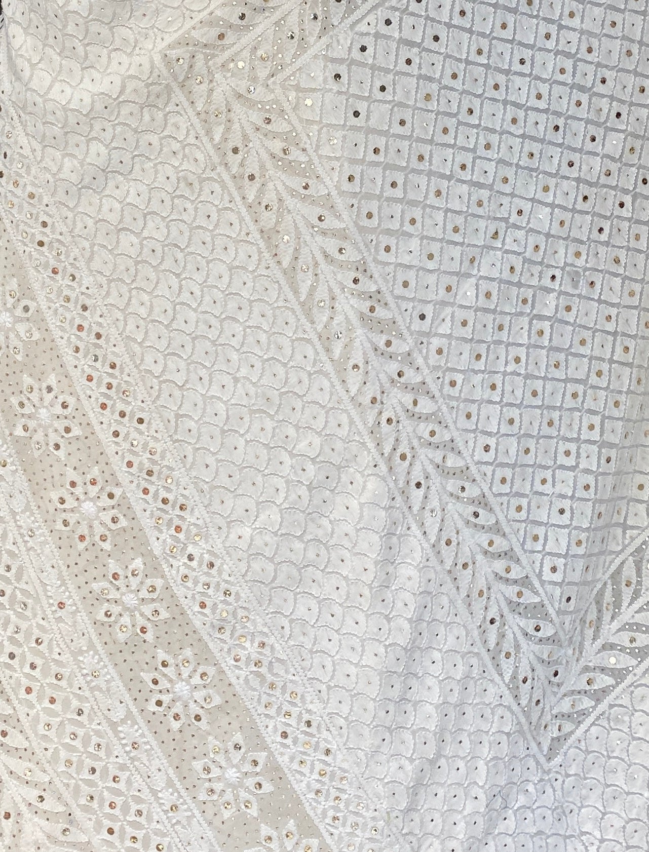 Do Taar Premium Georgette chikankari lehenga with mukaish work