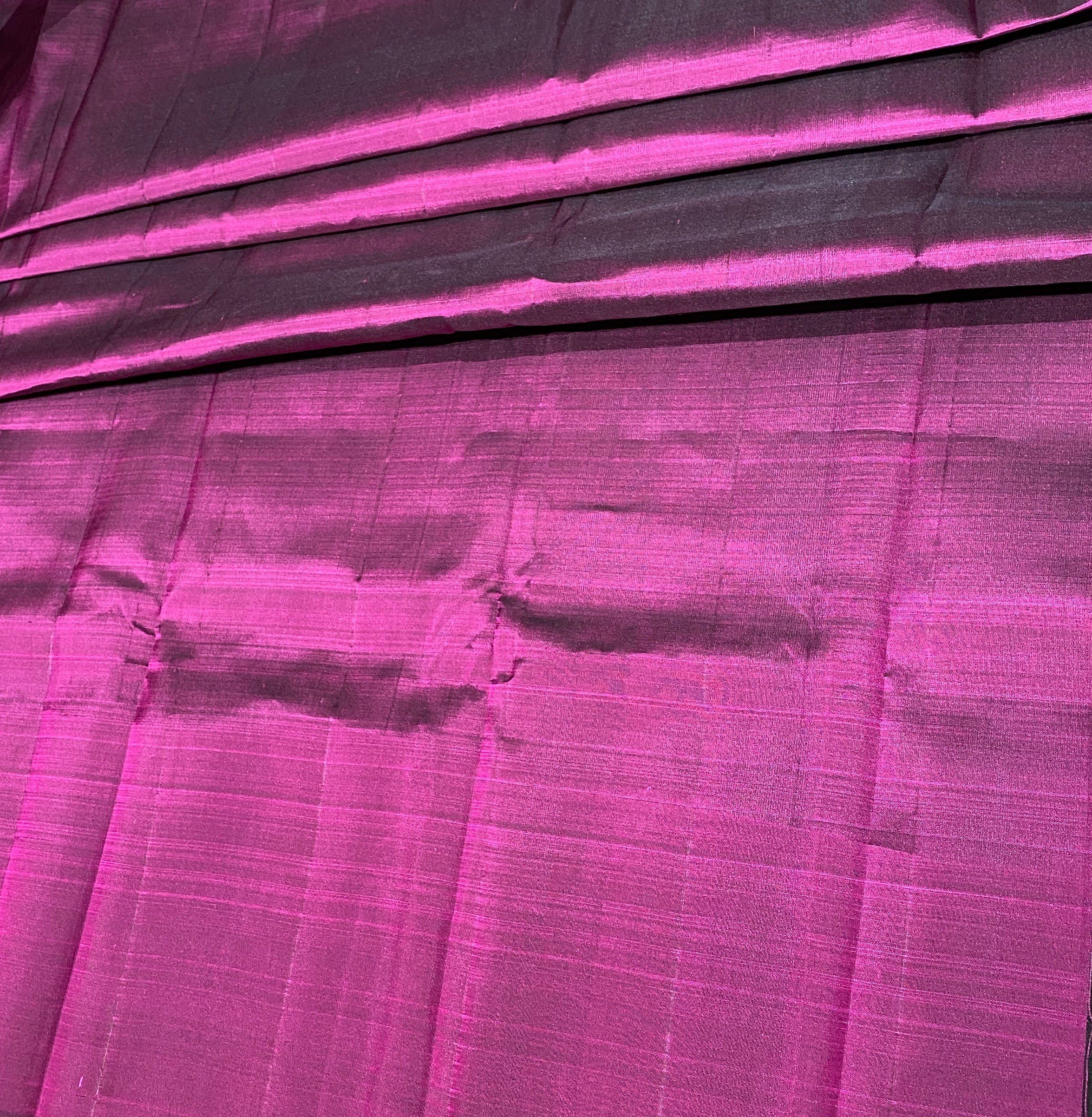 Purple Silk Saree with Thick Gold Zari Border