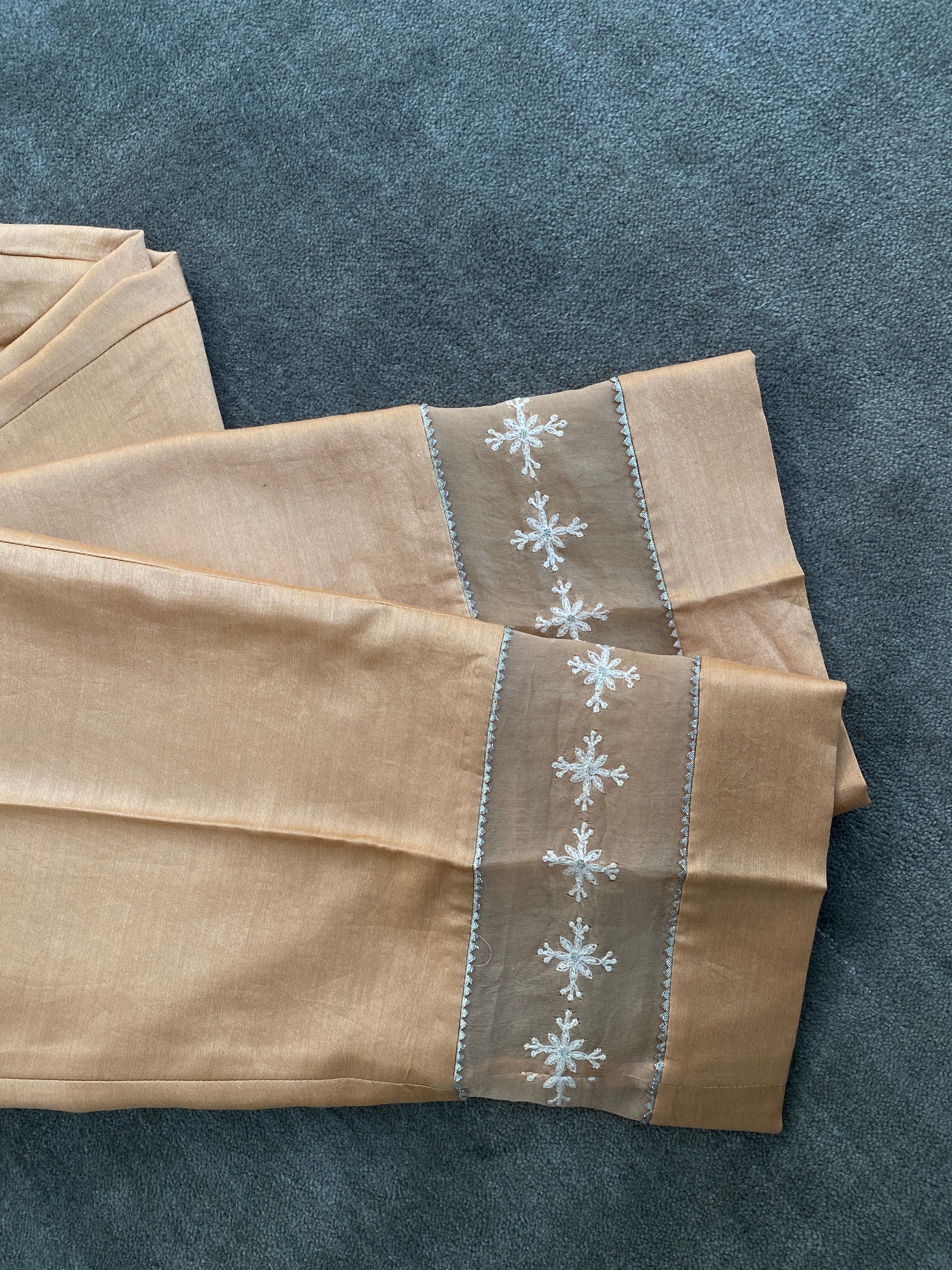 Chanderi Pants with hand embroidery